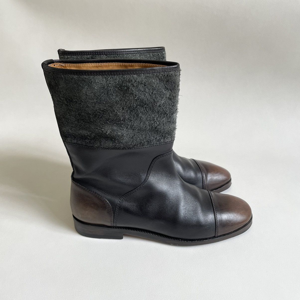 Maison Margiela Burnished Leather ‘Engineer Boots’ Size US 8 / EU 41 - 2 Thumbnail