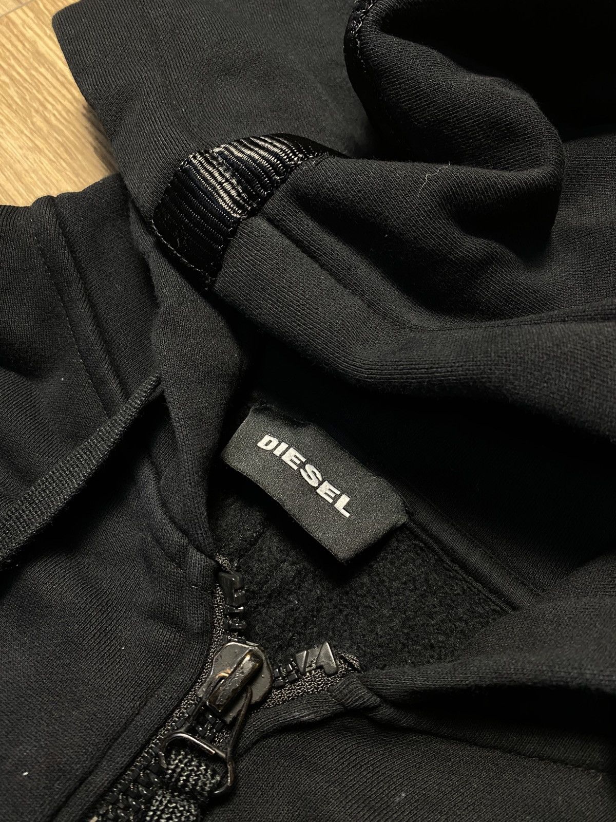 Diesel Diesel Mens Black Zip Up Hoodie Size XL Hooded Sweatshirt Size US XL / EU 56 / 4 - 6 Thumbnail