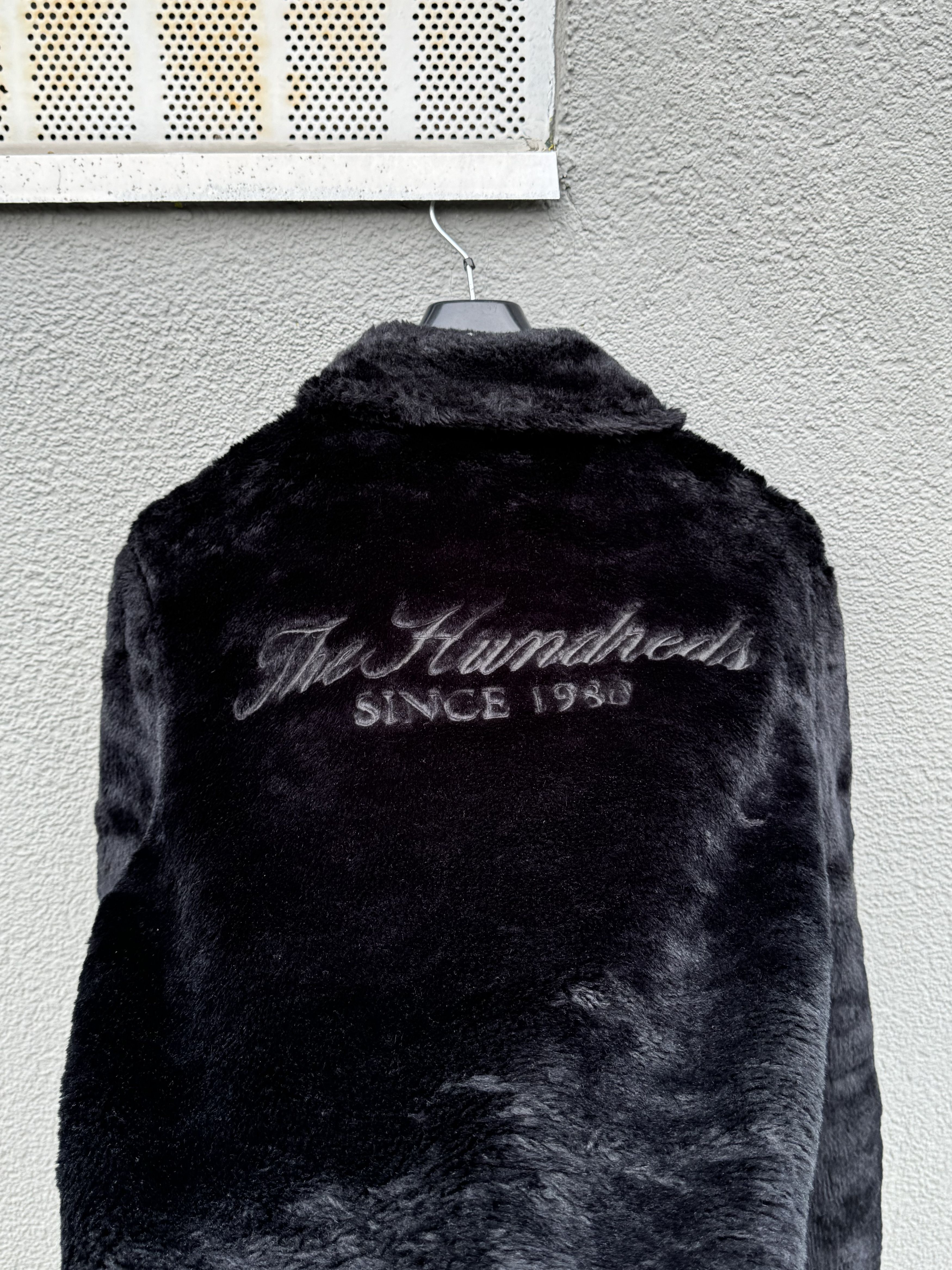 Japanese Brand The Hundreds Black Fur Jacket Size L Size US L / EU 52-54 / 3 - 2 Thumbnail
