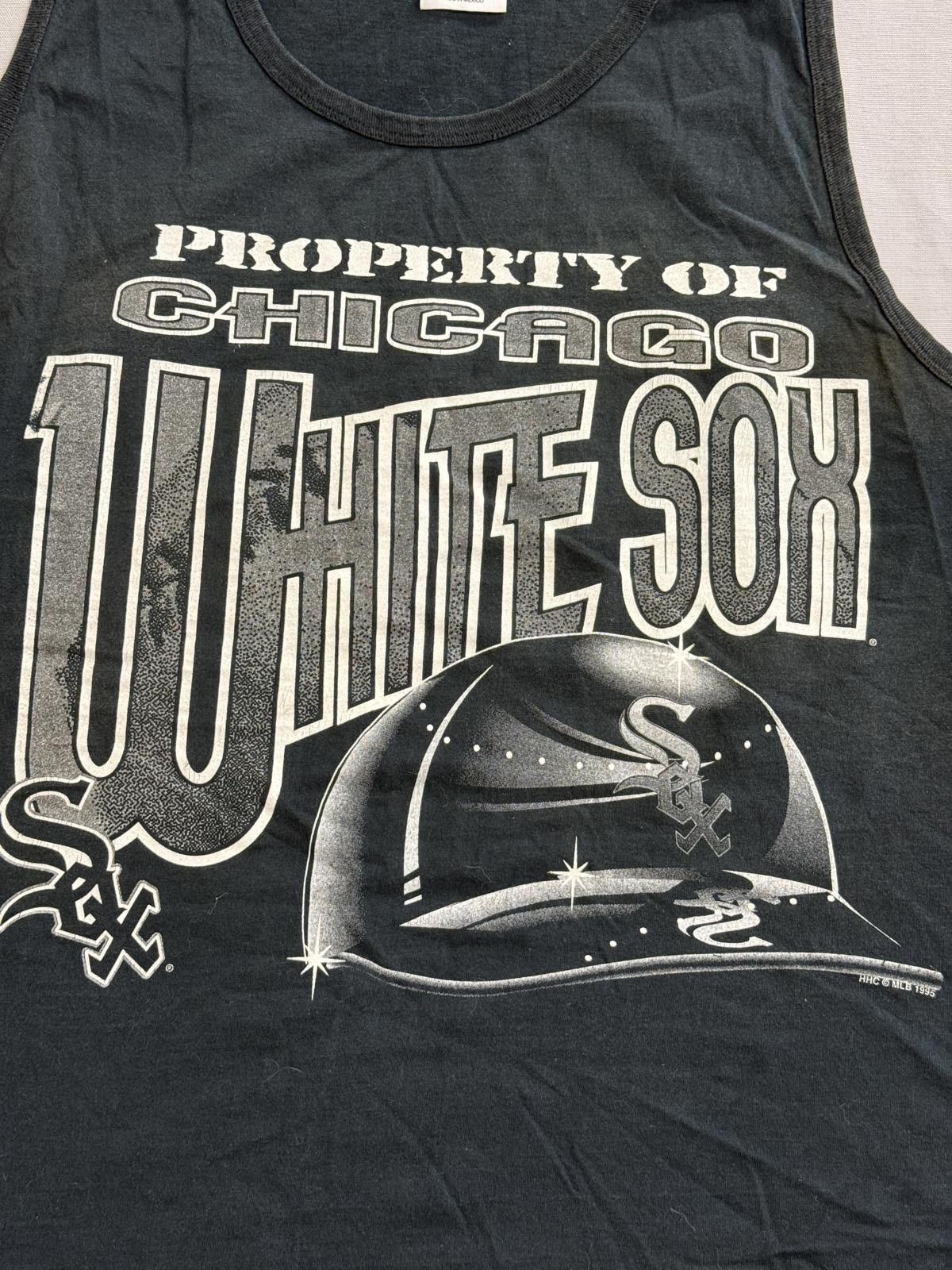Designer VTG White Sox Tank Top Property of Chicago 1995 XL Size US XL / EU 56 / 4 - 3 Thumbnail