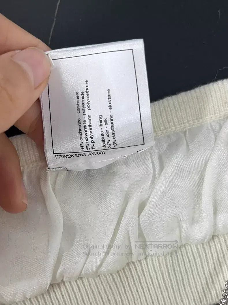 Chanel Chanel White heavy-embroidered sequin diamond-encrusted su Size XXS / US 00 / IT 34 - 6 Thumbnail
