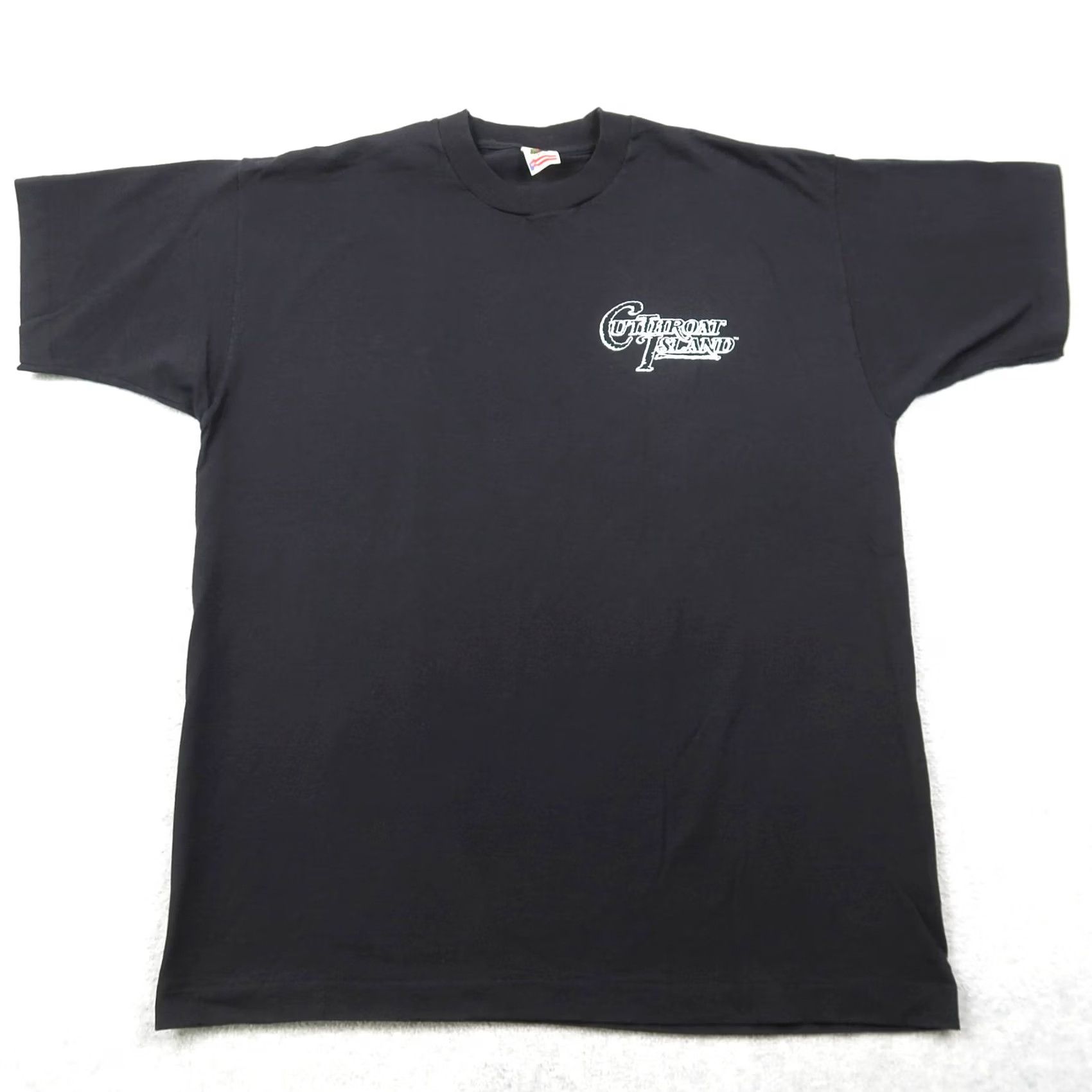 Fruit Of The Loom VINTAGE 90s Mens XL Double-Sided Cutthroat Island Movie Promo T-Shirt Skull Nike Size US XL / EU 56 / 4 - 2 Thumbnail