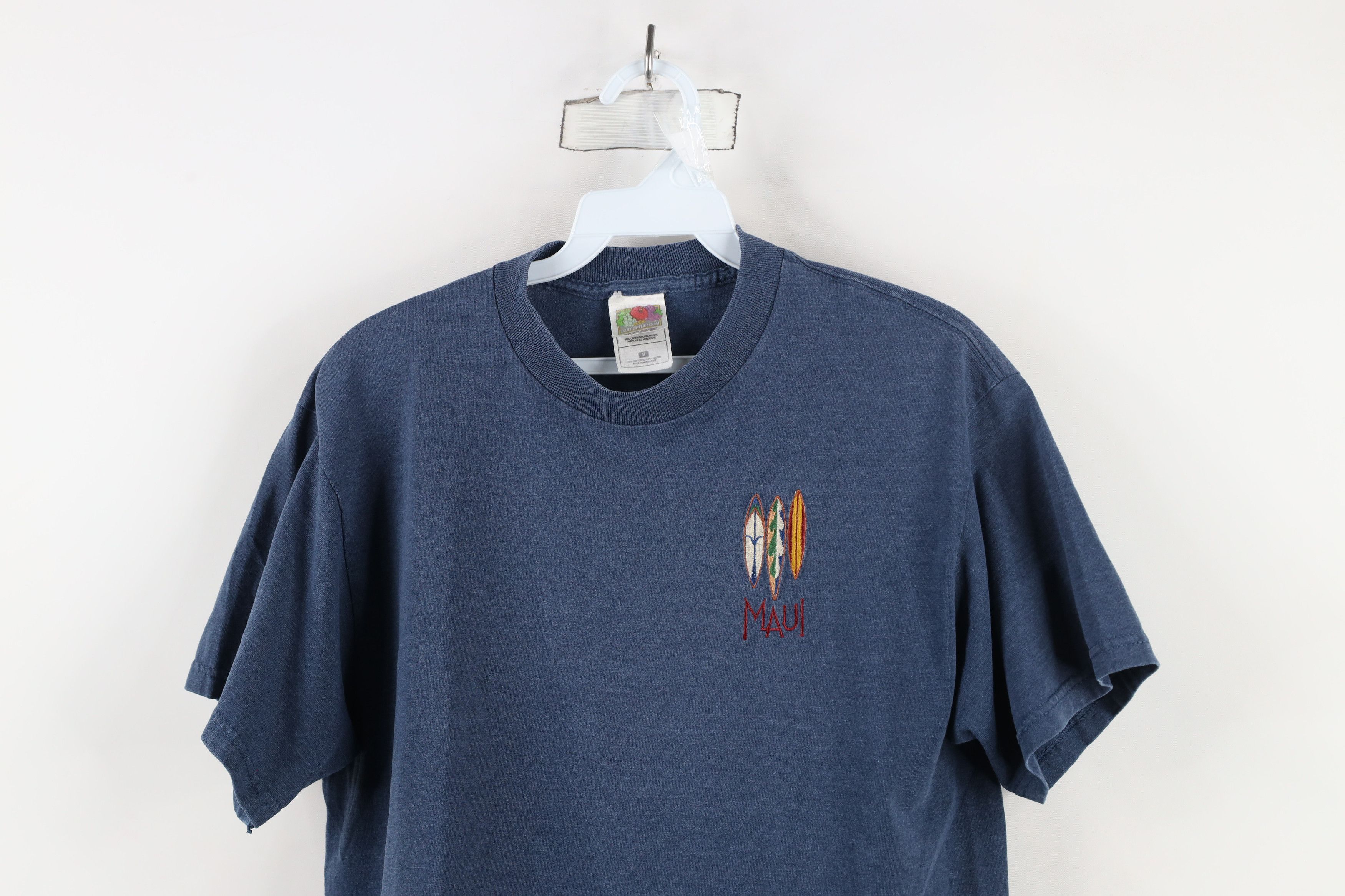 Vintage Vintage 90s Streetwear Maui Surfing Surfboard T-Shirt Size US M / EU 48-50 / 2 - 2 Thumbnail