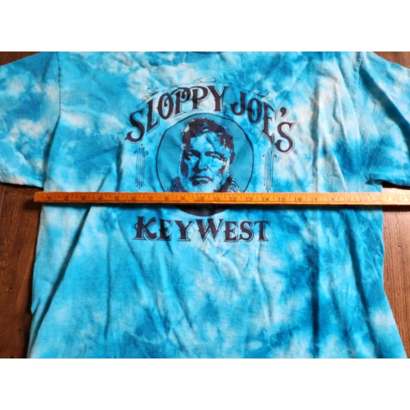 Vintage Vintage 90s Mens XL Sloppy Joe's Key West T Shirt Florida Tie Dye Blue Cotton Crew Neck Short Sleeve Size US XL / EU 56 / 4 - 3 Thumbnail