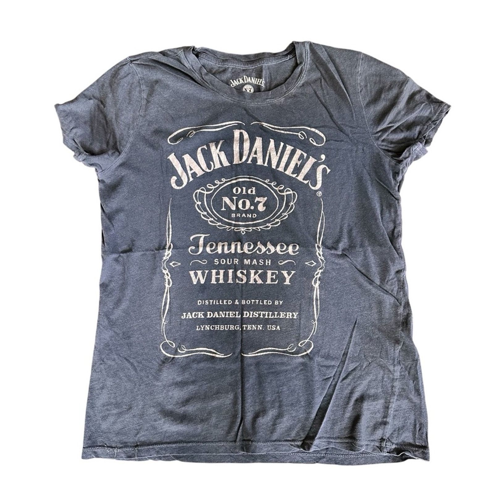 Lucky Brand Lucky Brand Jack Daniel’s Graphic Tee – Charcoal – Med – EUC Size M / US 6-8 / IT 42-44 - 1 Thumbnail