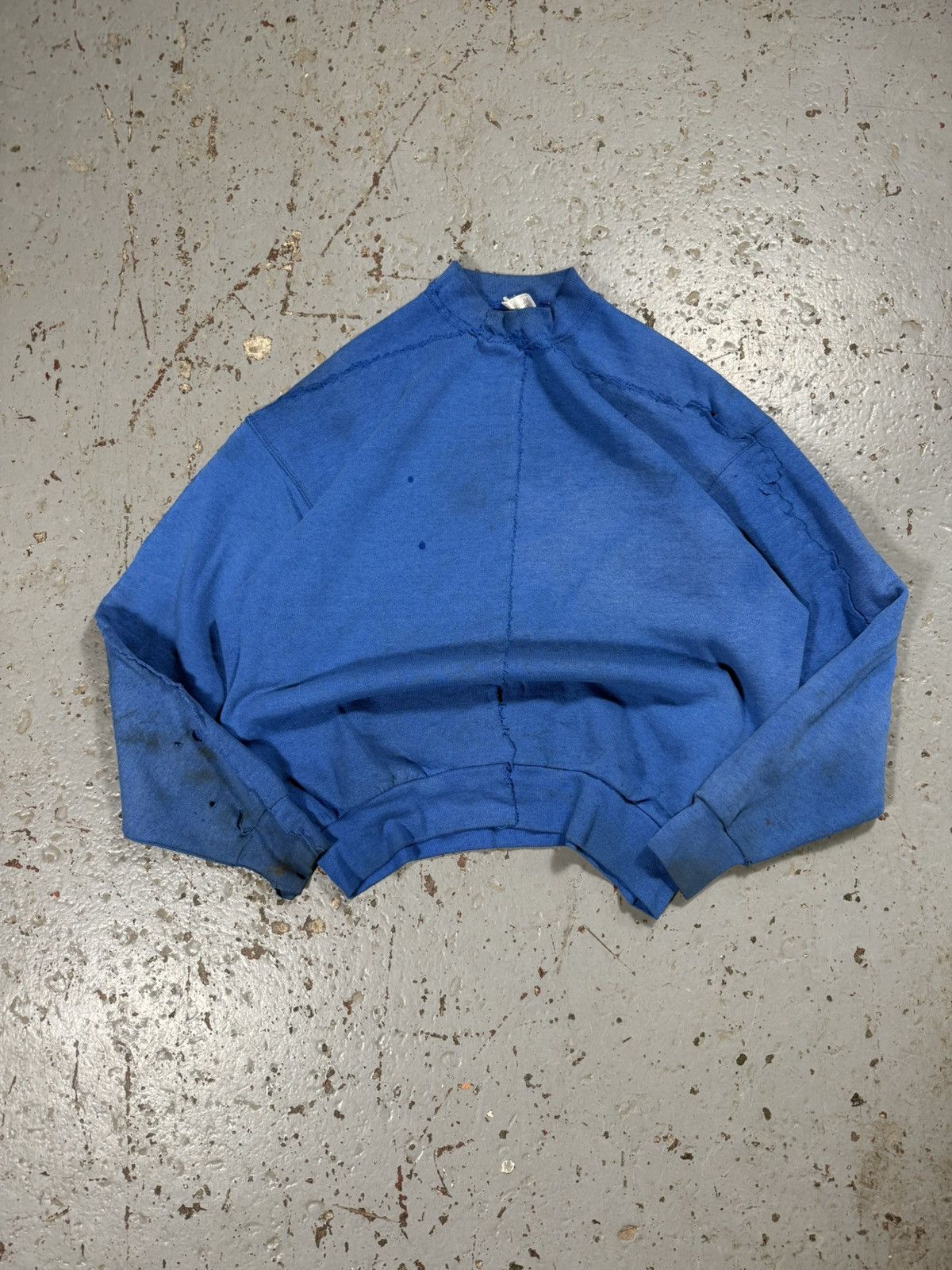 Other Insane Patched Restitched Distressed Blank Blue Crewneck Size US XL / EU 56 / 4 - 1 Thumbnail