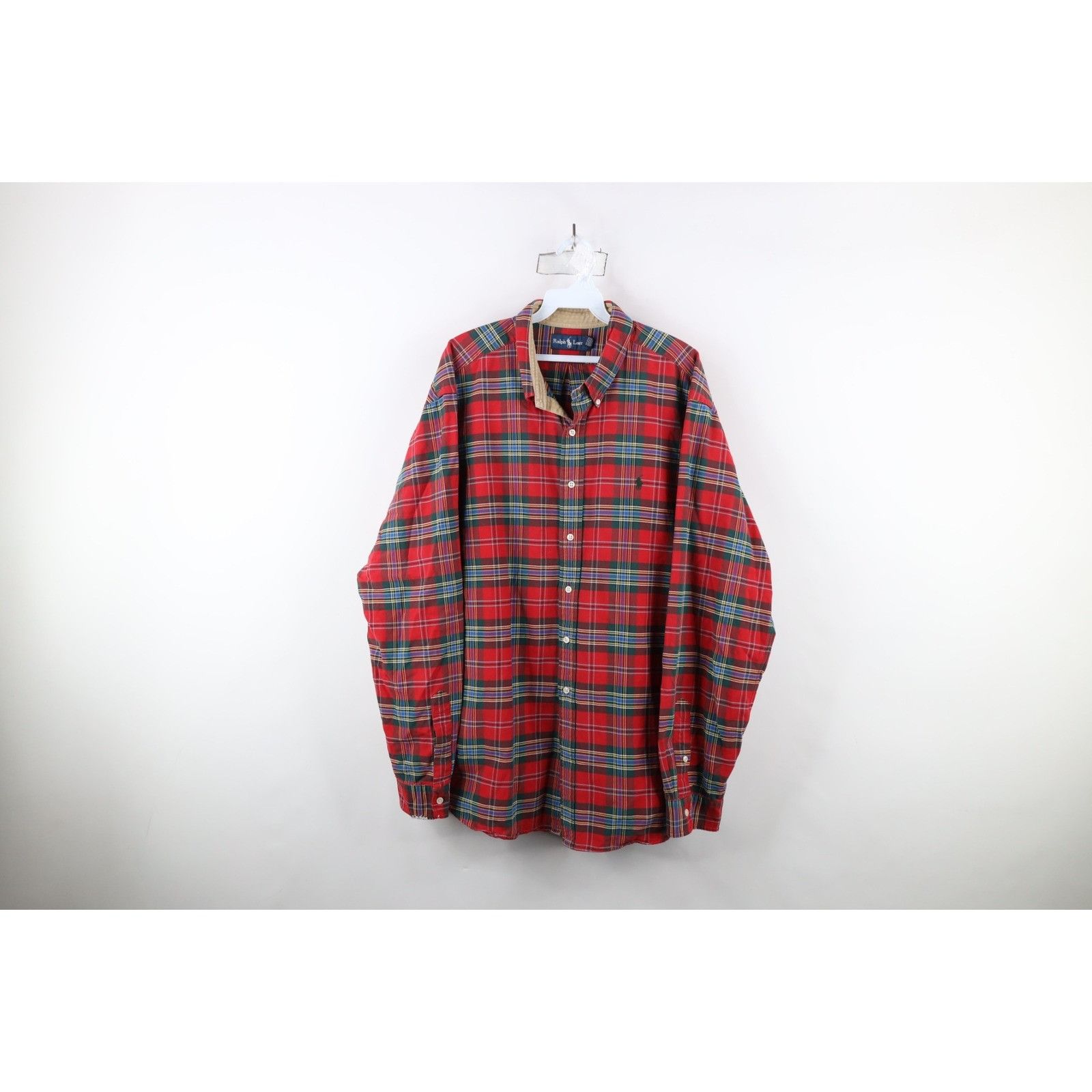Polo Ralph Lauren Vintage 90s Ralph Lauren Heavyweight Button Down Shirt Size US XXL / EU 58 / 5 - 1 Thumbnail