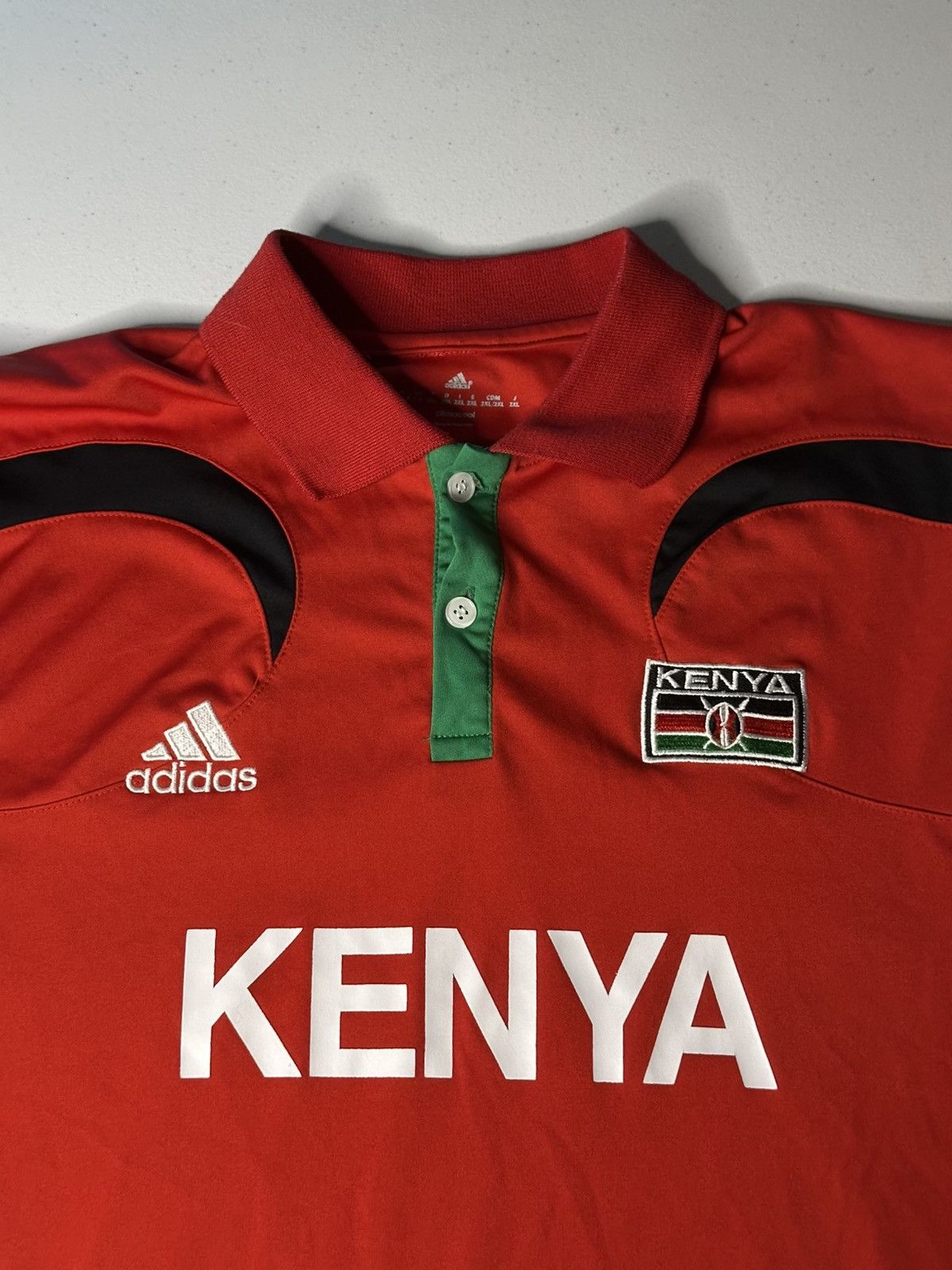 Adidas Adidas Kenya red short sleeve Soccer Jersey Size US L / EU 52-54 / 3 - 2 Thumbnail