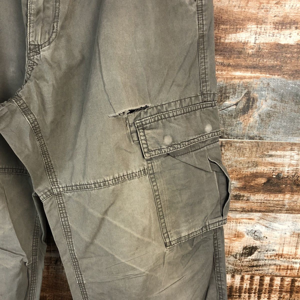 Japanese Brand Villand Green Cargo Multipocket Pants #A1430 Size US 31 - 10 Thumbnail