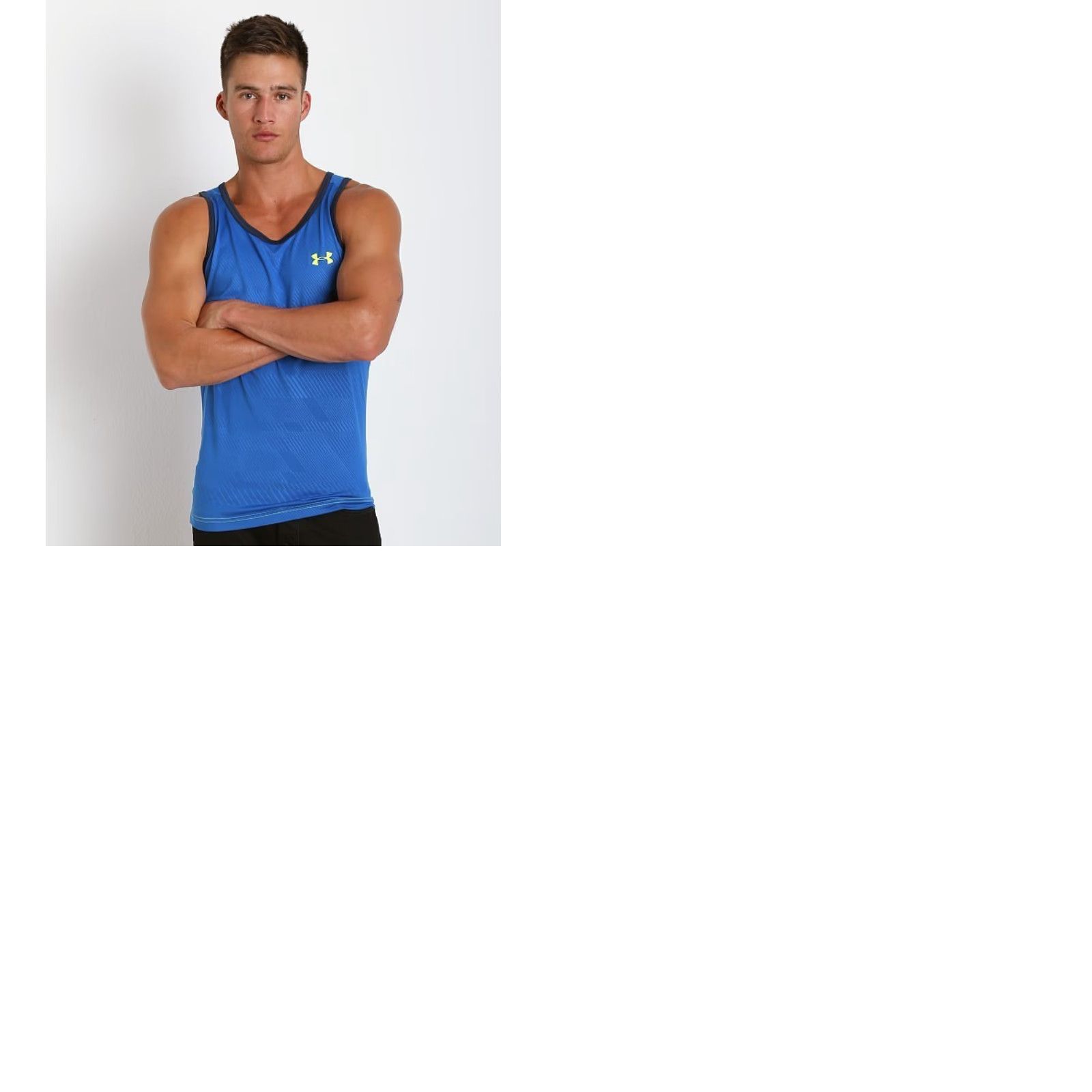 Under Armour Under Armour HeatGear 2018 Vest Shirt Men M Navy Blue Black Sleeveless Tank Jersey Base Layer Sports 2018 Size US M / EU 48-50 / 2 - 9 Thumbnail