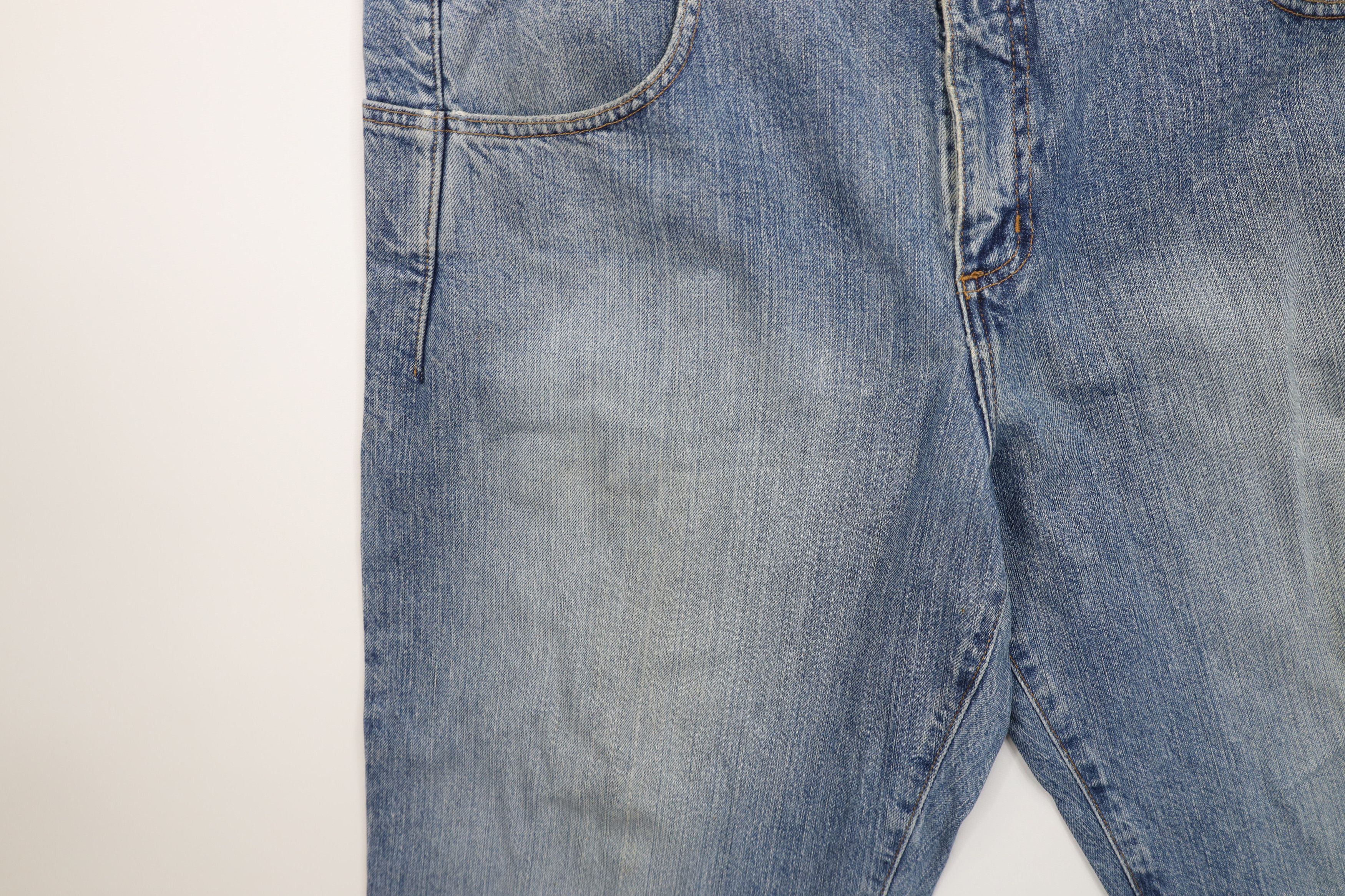 Guess Vintage 90s Guess Baggy Fit Wide Leg Denim Jeans Blue Size US 38 / EU 54 - 8 Thumbnail