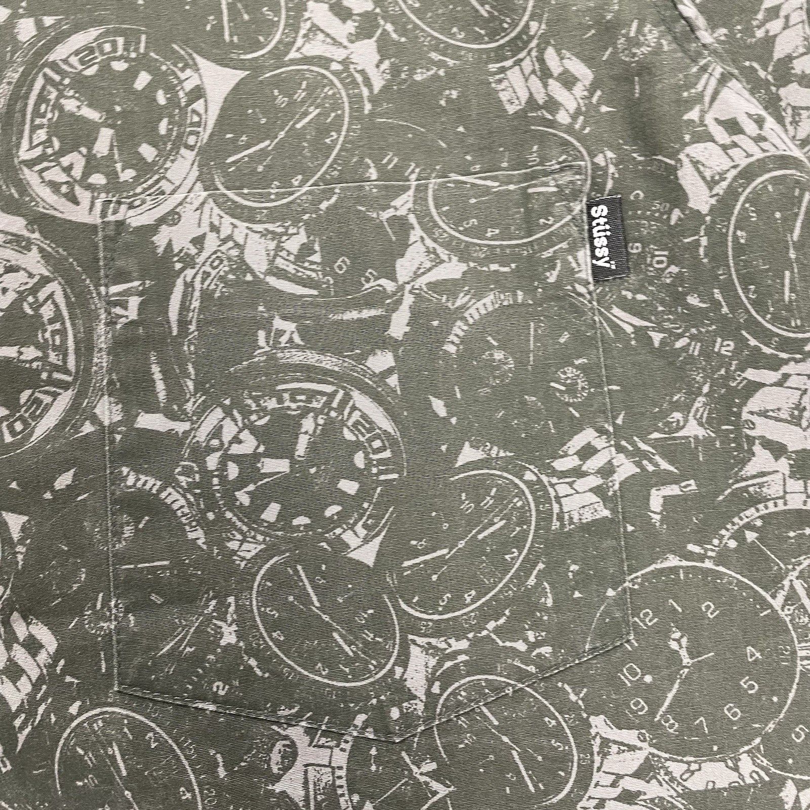 Stussy Vintage Stussy Shirt Watch Print Button Up Skater Shirt S Size US S / EU 44-46 / 1 - 3 Thumbnail