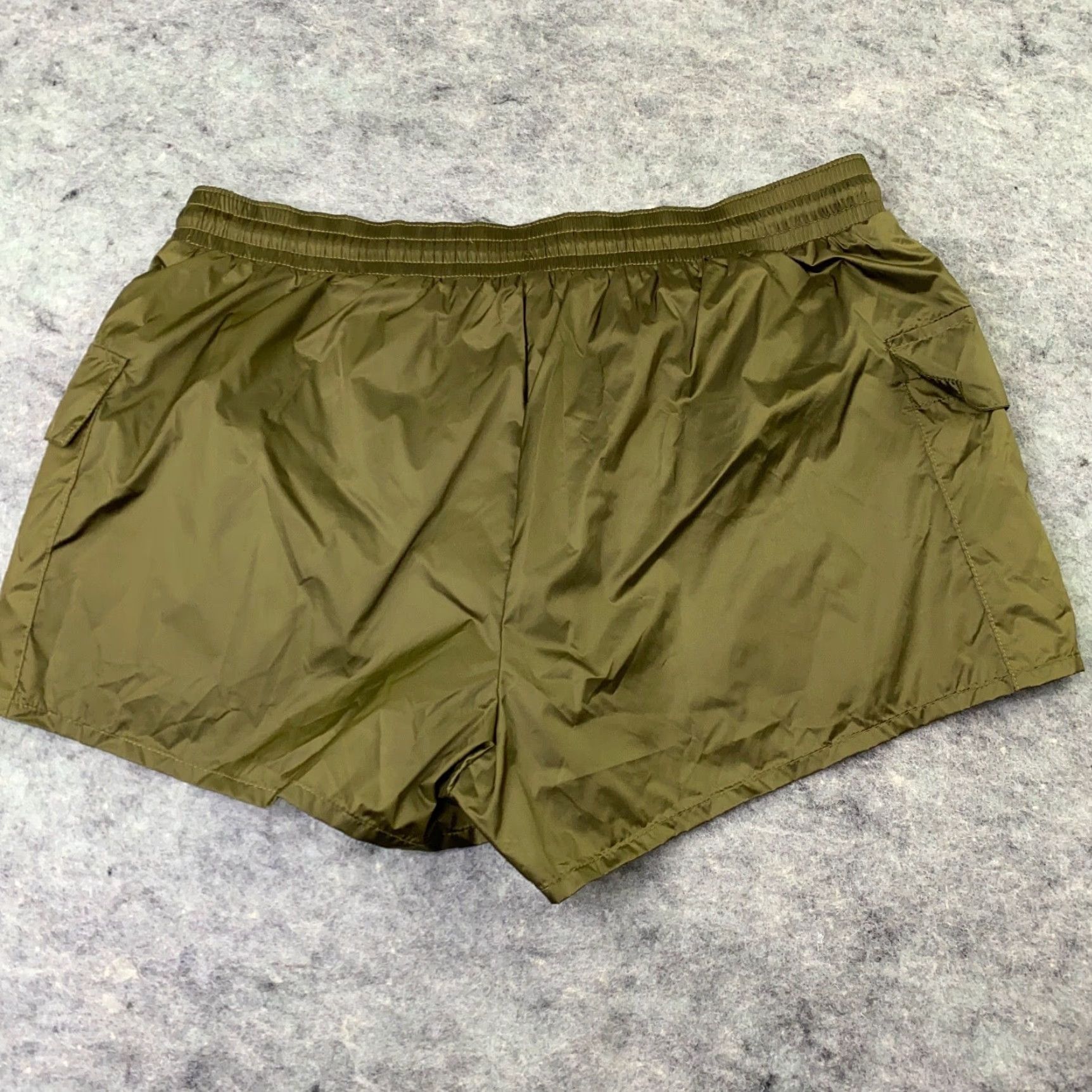 Vintage Aerie Womens Athletic Shorts Medium Green Lightweight Drawstring Pocket 10in Inseam Size 31" - 7 Thumbnail