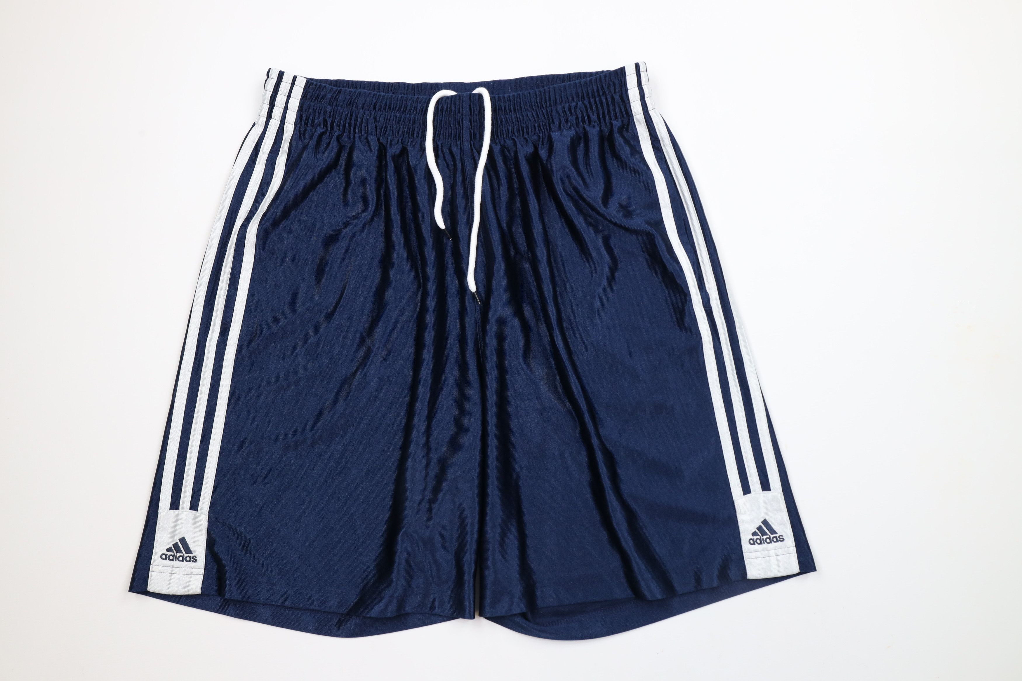 Adidas Vintage Vintage Adidas Striped Gym Basketball Shorts Blue Polyester Grailed