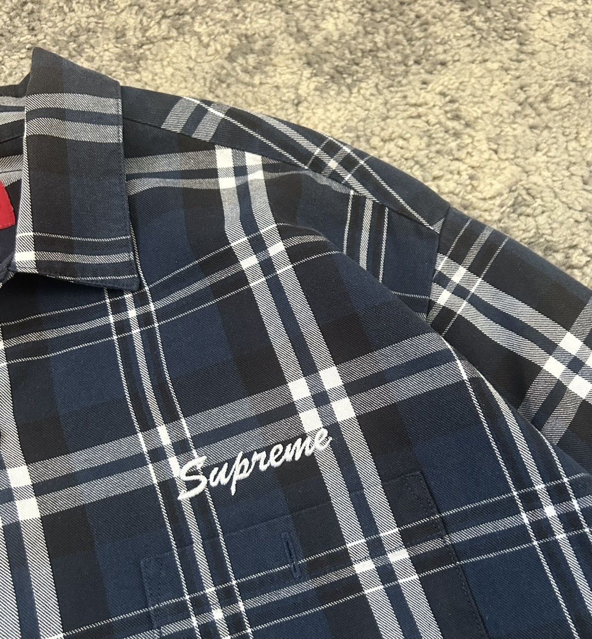 Supreme FW21 Thermal Work Shirt Size US M / EU 48-50 / 2 - 2 Thumbnail