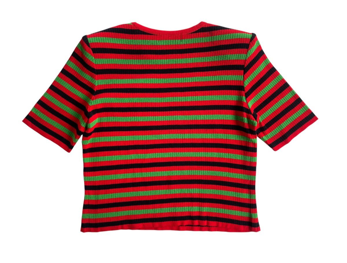 Yves Saint Laurent YSL Stripe Cropped Knitted Size M / US 6-8 / IT 42-44 - 3 Thumbnail