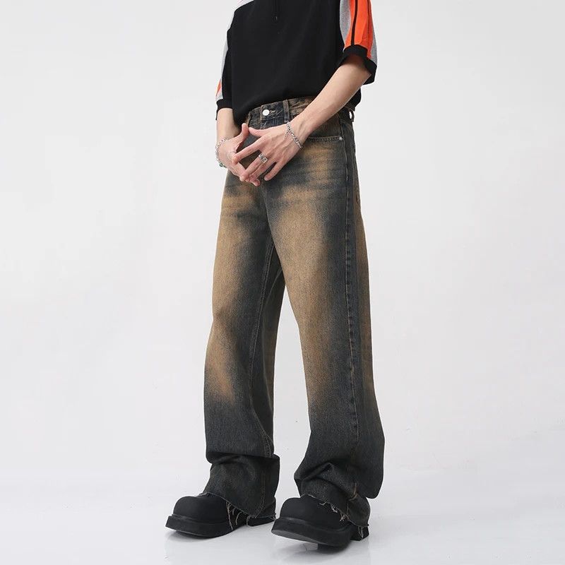 Japanese Brand × Jean Men Burrs Jeans Straight Denim Size US 33 - 1 Thumbnail