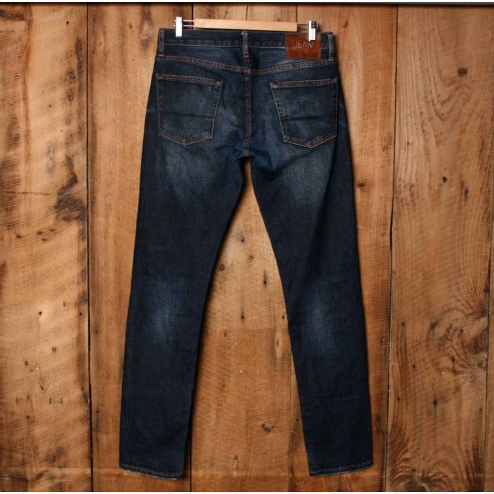 Jean Shop JEAN SHOP Jim Slim Denim Blue Jeans 31 Jeans Mens Slim Fit 31 Blue Regular Inseam 33.75 In Rod 99% Cotton 1% Lycra Selvedge Size US 30 / EU 46 - 3 Thumbnail