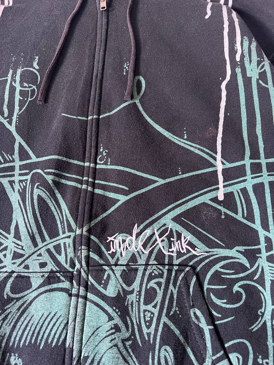 Japanese Brand Vintage Graffiti Zip Up Hoodie Balenciaga Style Size US M / EU 48-50 / 2 - 7 Thumbnail