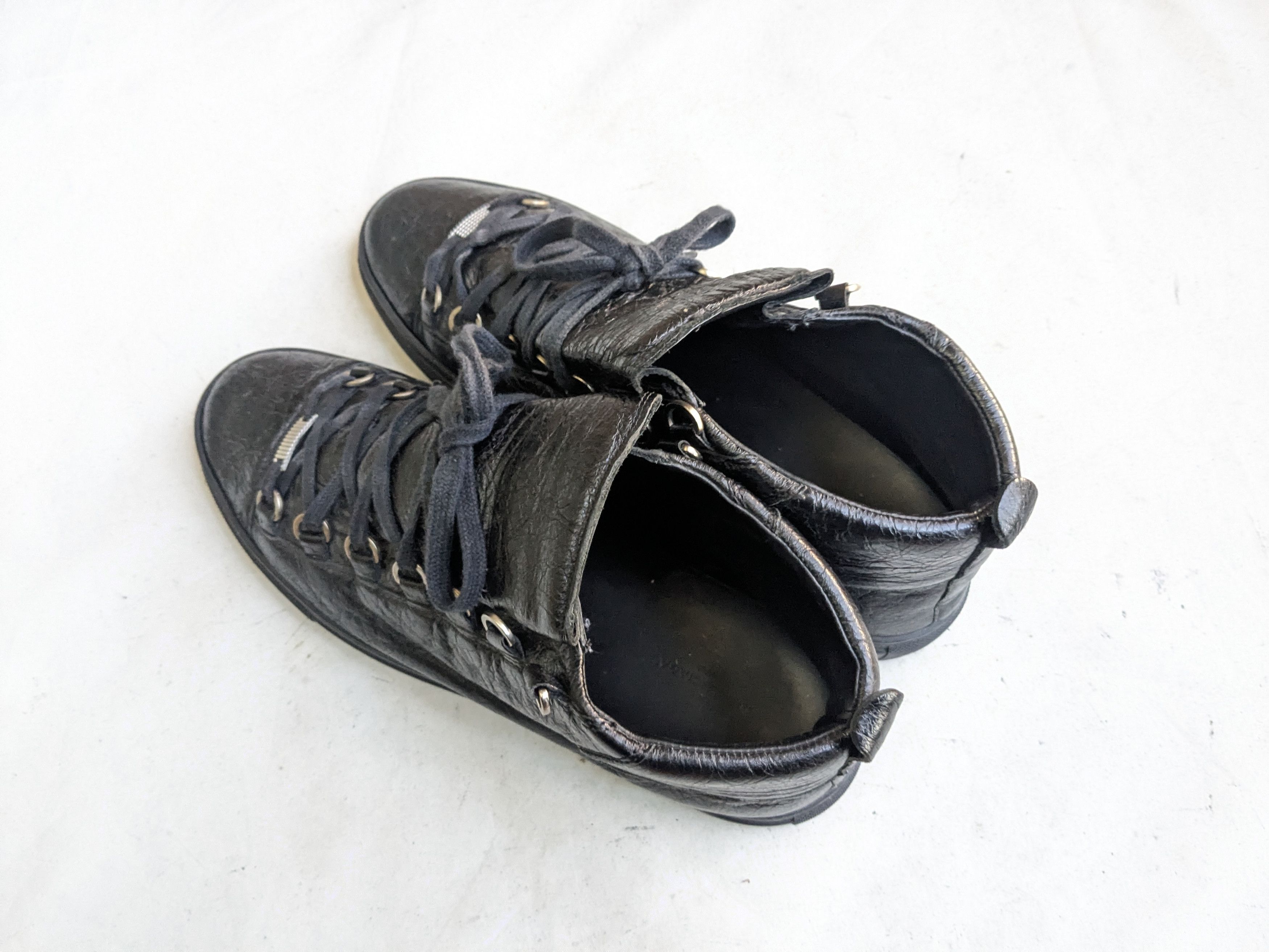 Balenciaga Balenciaga Arena Sneakers Black 10 Leather High Tops Size US 10 / EU 43 - 10 Thumbnail