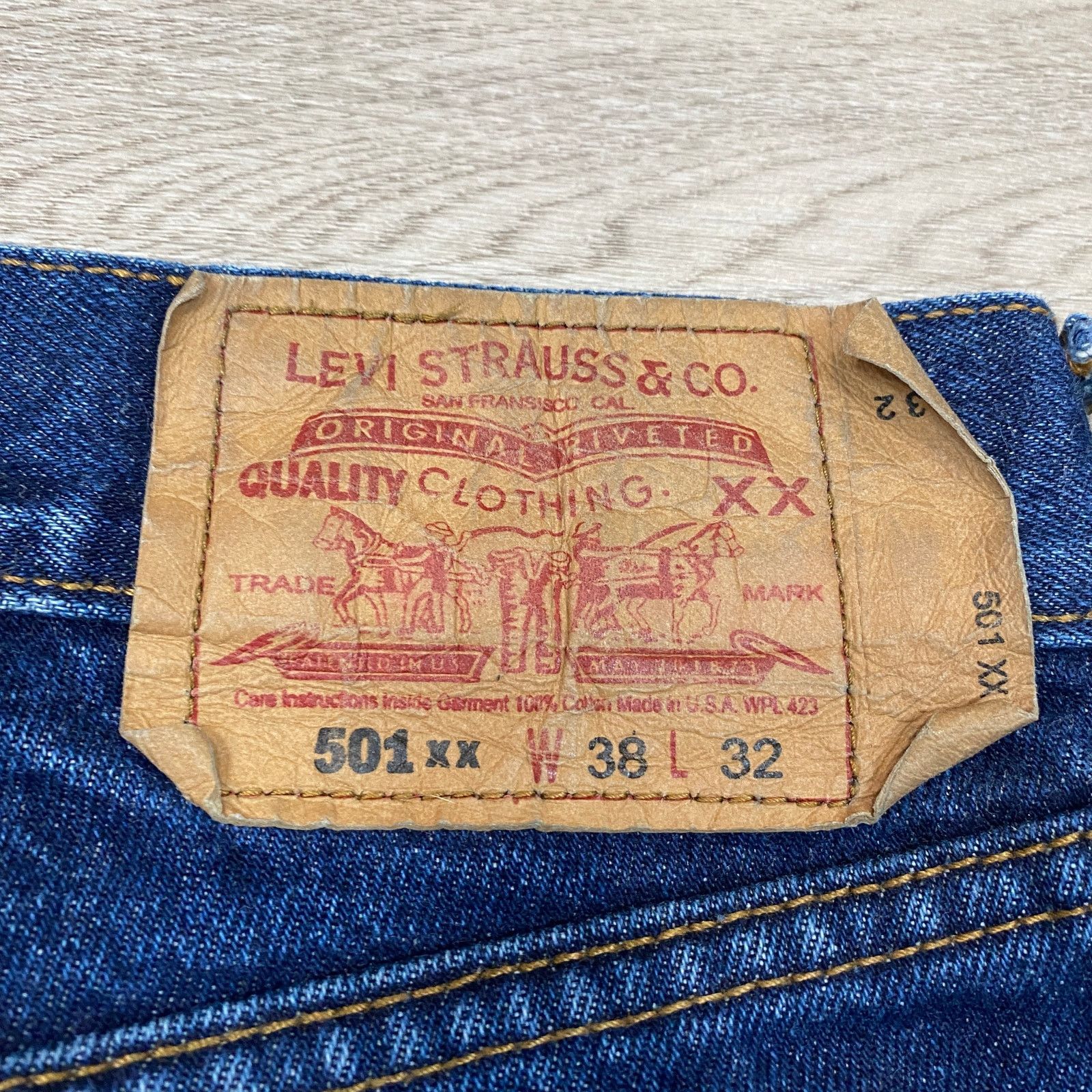 Levi's × Vintage VTG 90s Levi's 501 XX Straight Leg Jeans 36x30 Made in USA Size US 36 / EU 52 - 3 Thumbnail