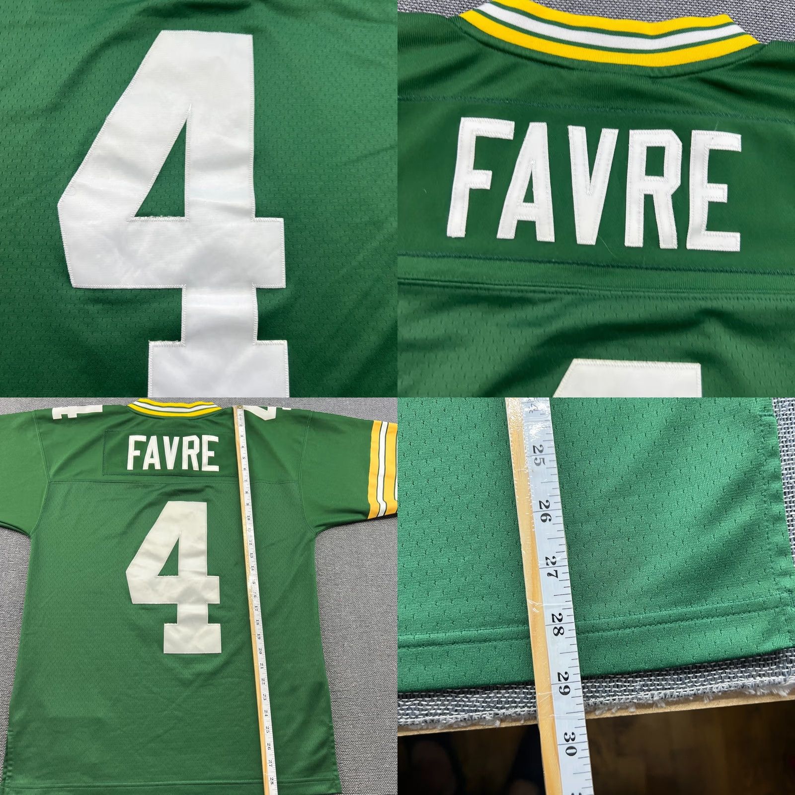 Mitchell & Ness Mitchell & Ness Brett Favre #4 Green Bay Packers 1996 Legacy Jersey Mens Medium Size US L / EU 52-54 / 3 - 9 Thumbnail