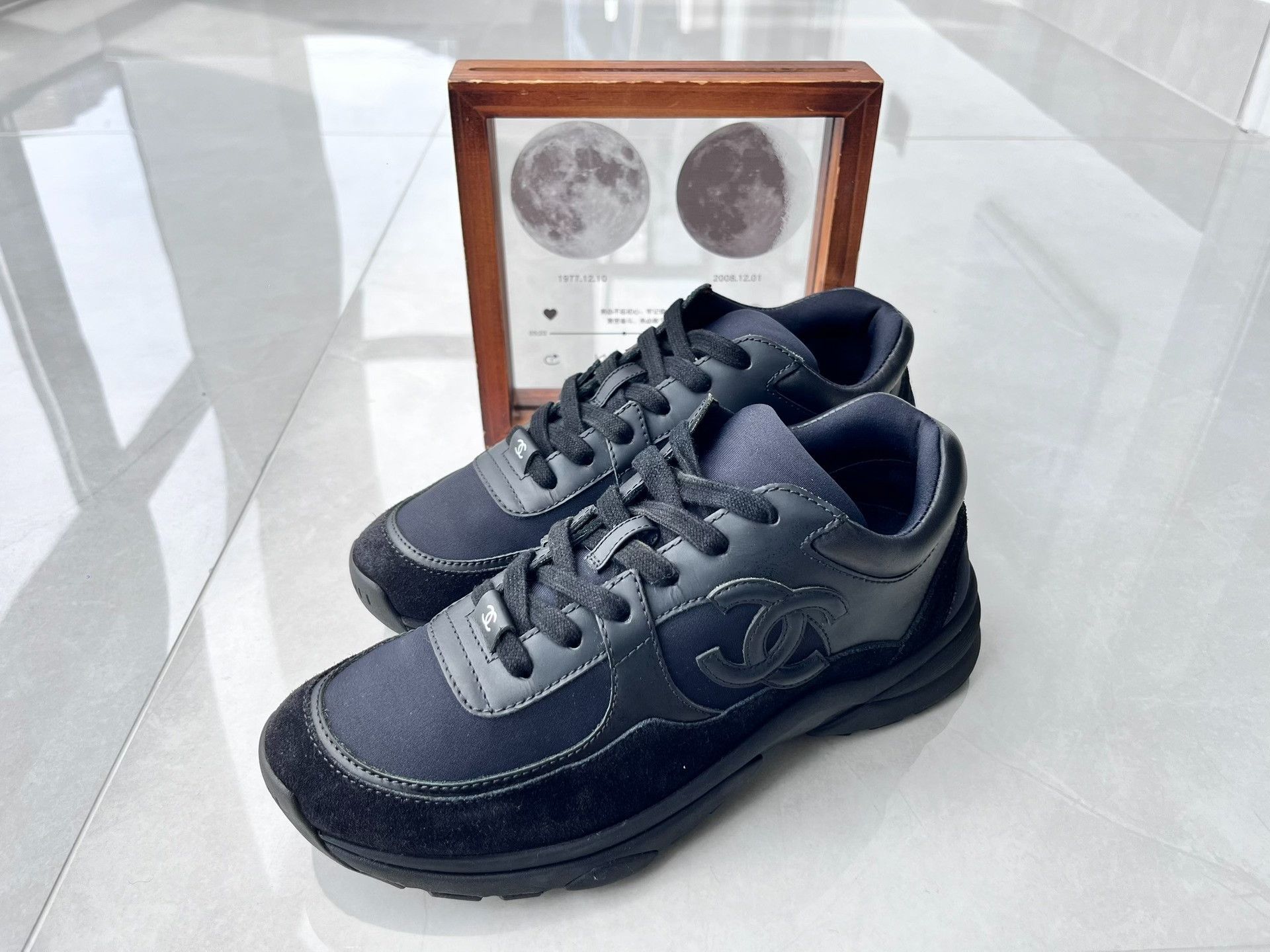 Chanel Chanel Casual Black Lowtop Sneakers it_37 Women Size US 7 / IT 37 - 1 Thumbnail