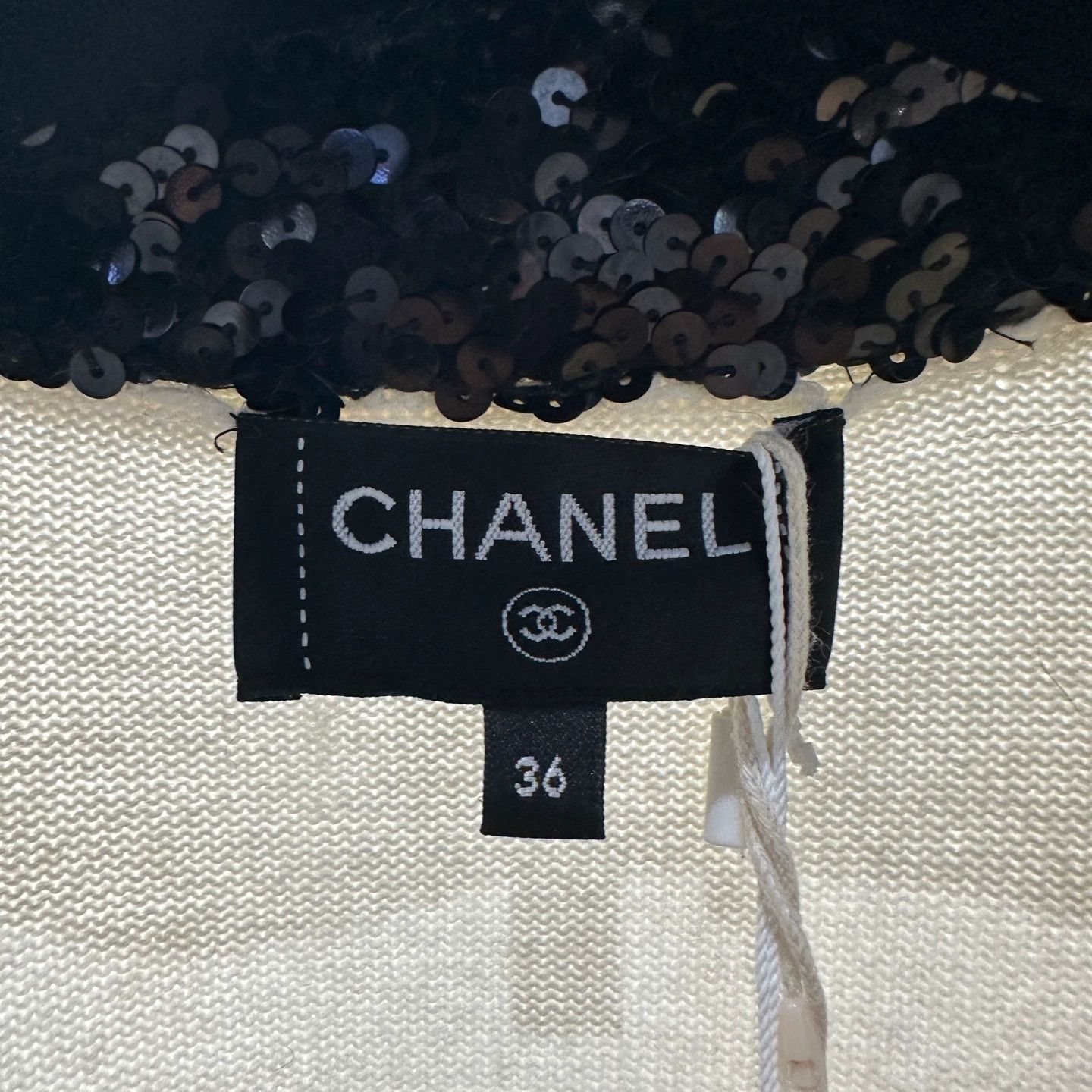 Chanel Chanel sequin cashmere wool lapel cardigan 36 Size XS / US 0-2 / IT 36-38 - 3 Thumbnail