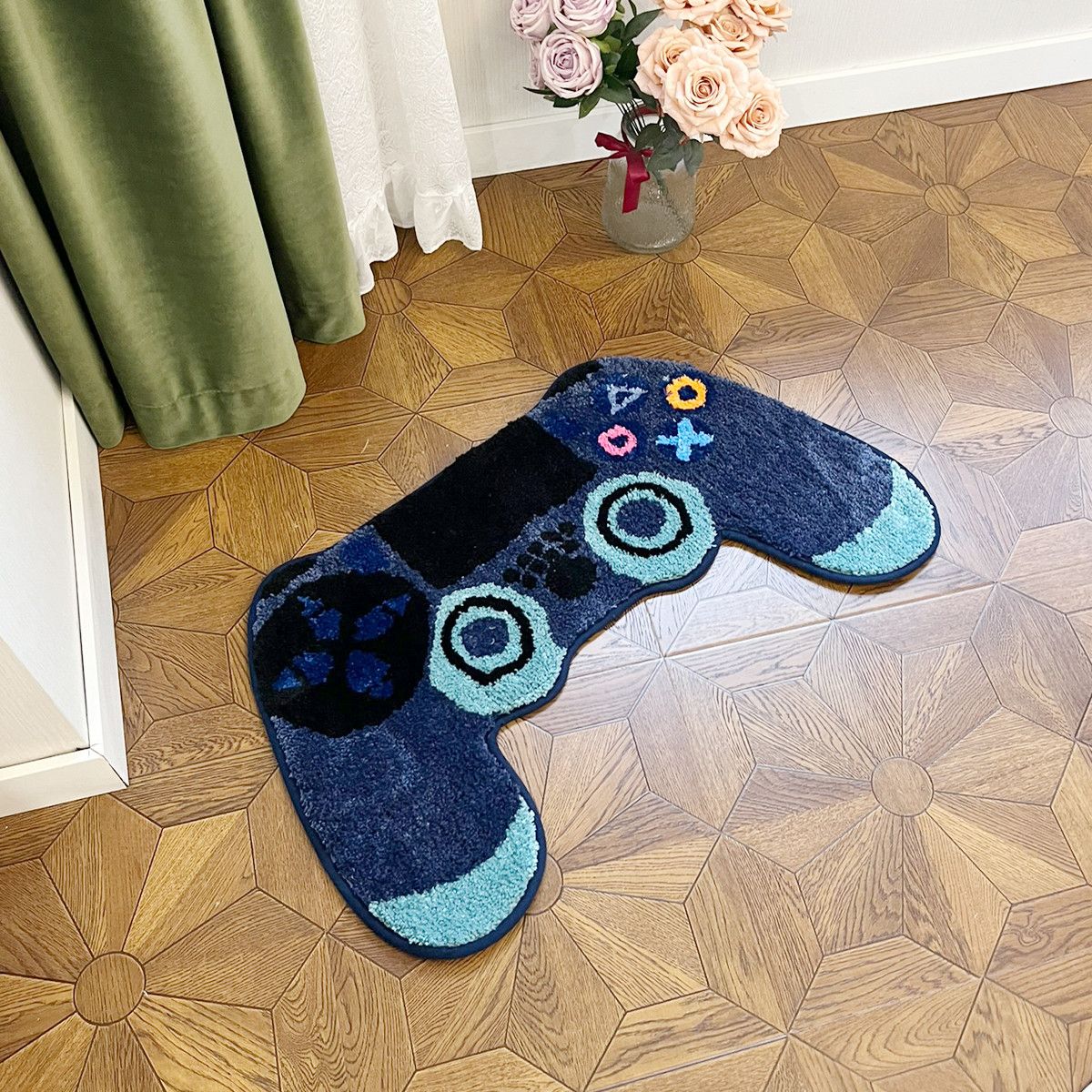 Japanese Brand × Vintage Game Controller Shape Tufted Rug Size ONE SIZE - 1 Thumbnail