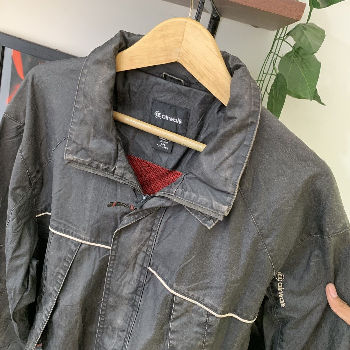 Airwalk × Japanese Brand Vintage 90s airwalk windbreaker work jacket hidden hoodie Size US XL / EU 56 / 4 - 2 Thumbnail