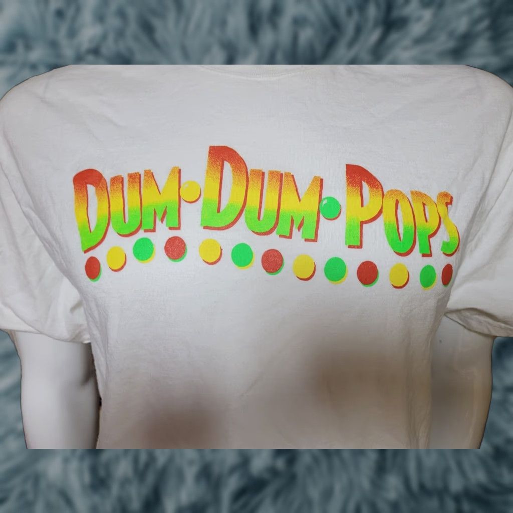 Port & Company VTG Dum Dum Pops Spangler Candy Co T Shirt Large White Graphic Tee Men Cotton Crew Neck Short Sleeve Port & Company 100% S/Mains? Size US L / EU 52-54 / 3 - 1 Thumbnail