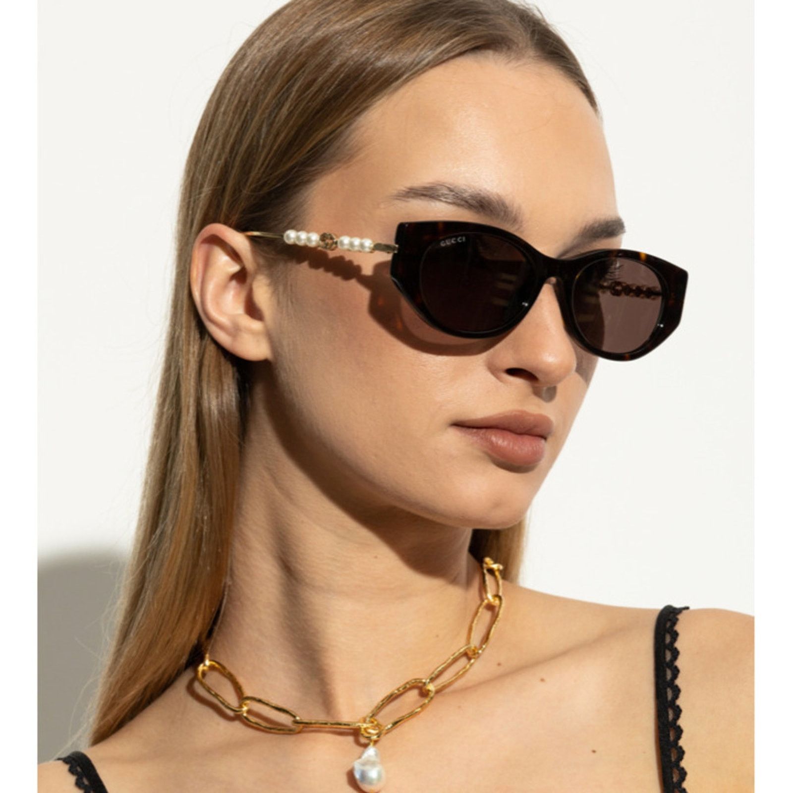 NWT Gucci GG1971SA-003 Havana Gold 55mm Sunglasses NWT Gucci GG1971SA-003 Havana Gold 55mm Sunglasses main image 2