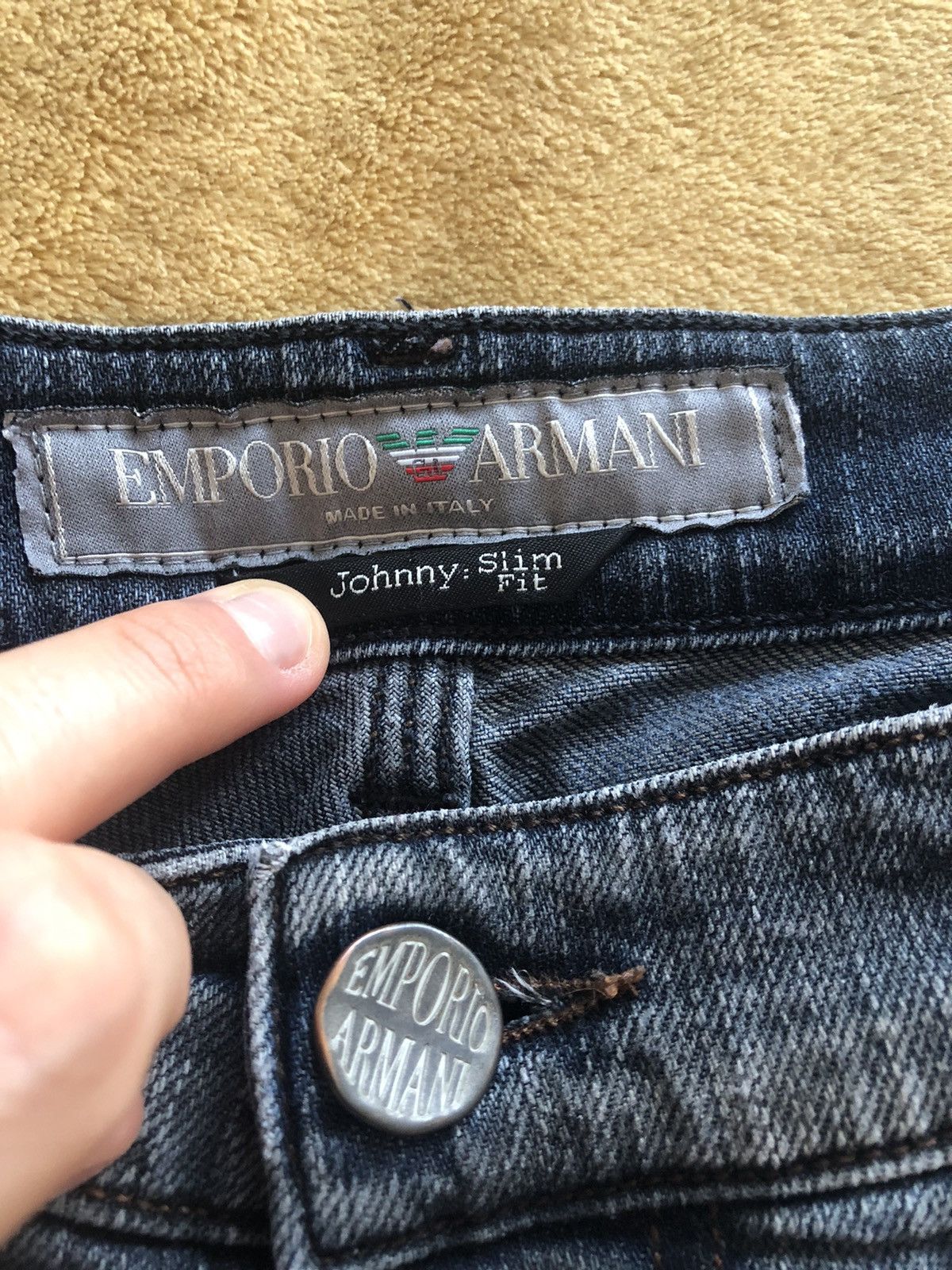 Emporio Armani EMPORIO ARMANI JOHHNY SLIM FIT DENIM JEANS Size US 33 - 4 Thumbnail