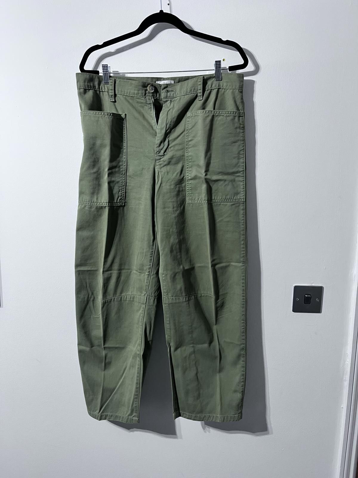 Other Velvet by Graham & Spencer Khaki Utility Trousers – Size 10 Size 28" / US 6 / IT 42 - 2 Thumbnail