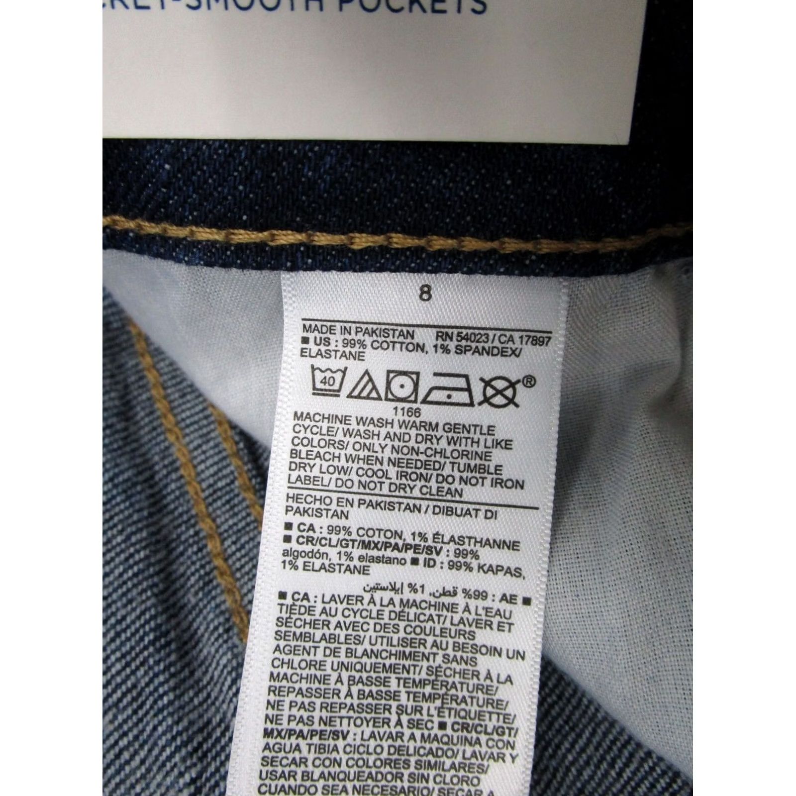 Old Navy Old Navy High Rise Secret Pocket Blue Denim Stretch Skirt Women's Size 8 NEW Size 30" / US 8 / IT 44 - 4 Thumbnail