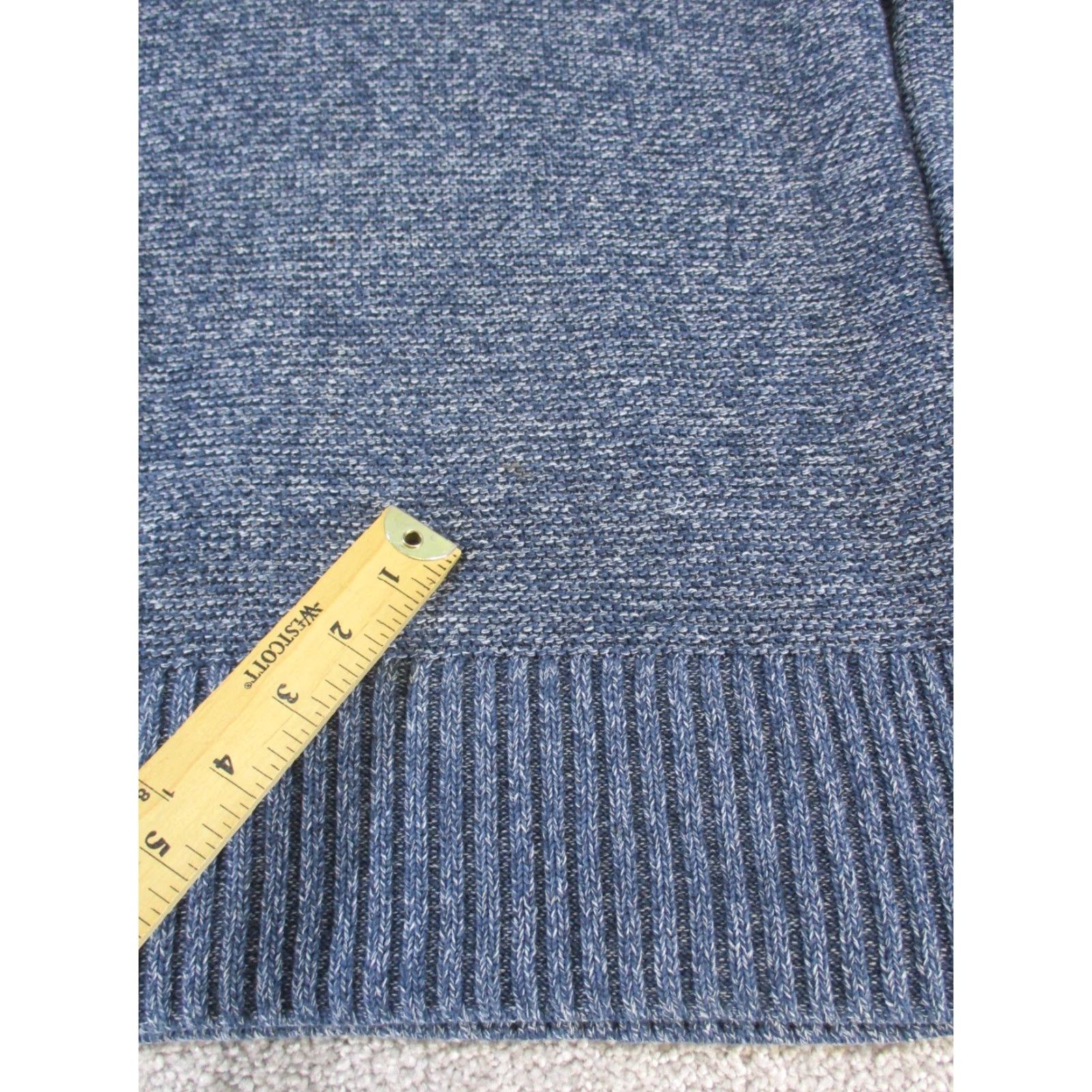 Everlane Everlane Men's Sweater Blue Cotton Knit V-Neck XS Long Sleeve Pullover Regular Fit Size US XS / EU 42 / 0 - 6 Thumbnail