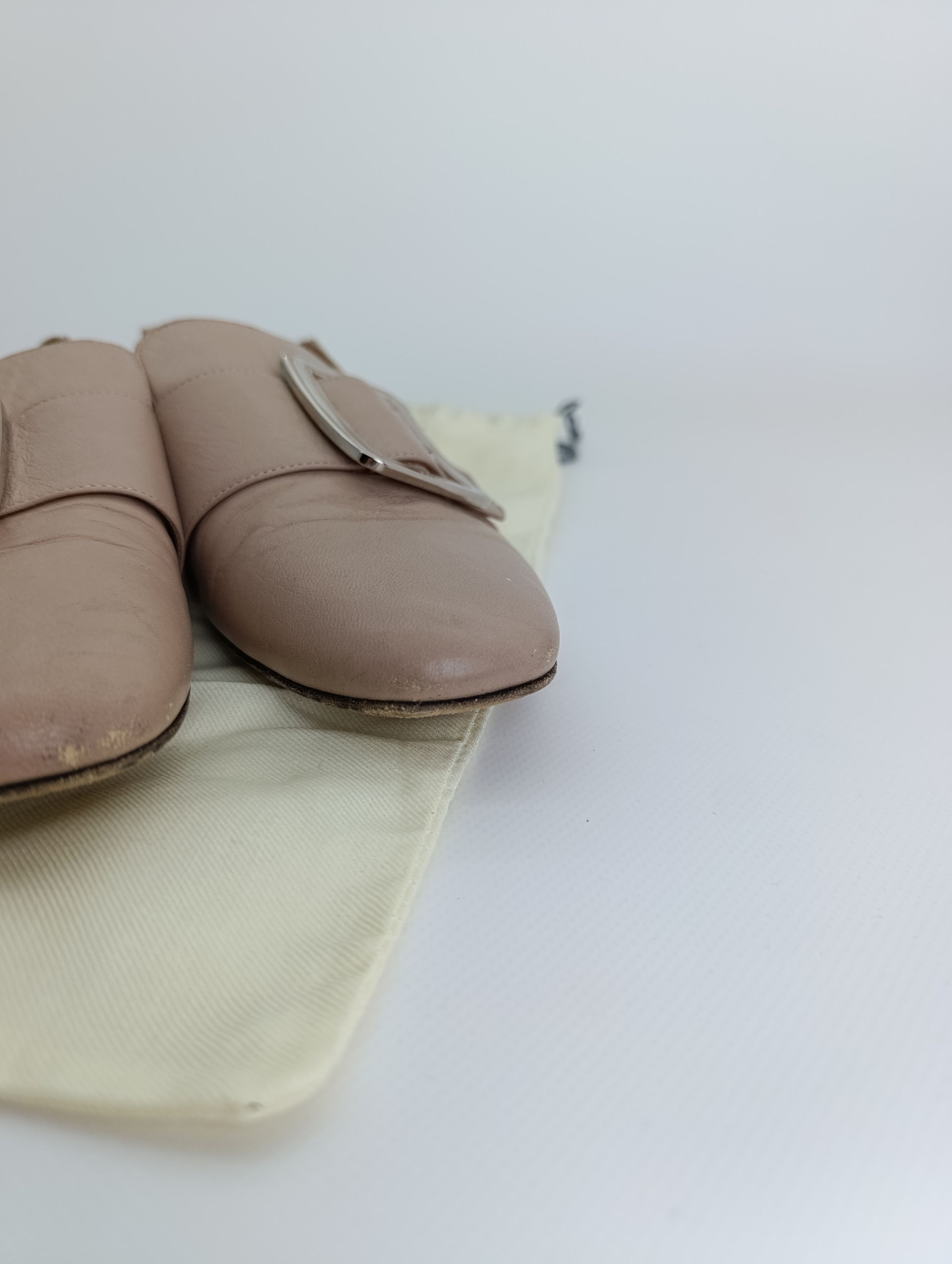 Bally BALLY JANELLE LEATHER LOAFERS MULES BEIGE Size US 7.5 / IT 37.5 - 5 Thumbnail