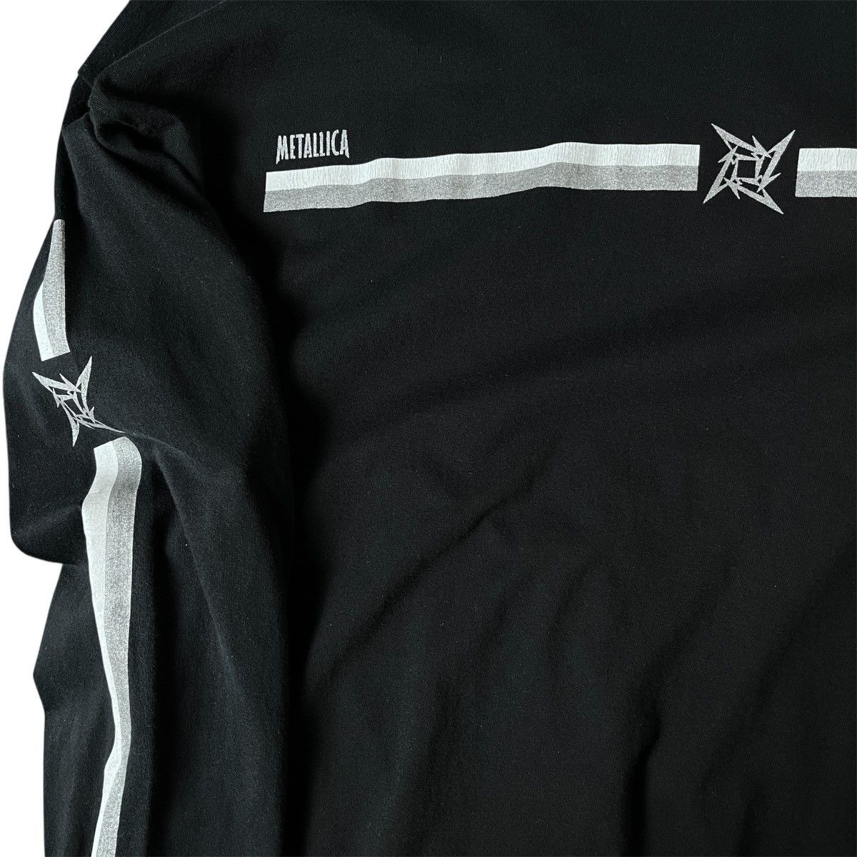 Band Tees Metallica “Reload” Stripe Long Sleeve Tee – Official Size US XL / EU 56 / 4 - 3 Thumbnail