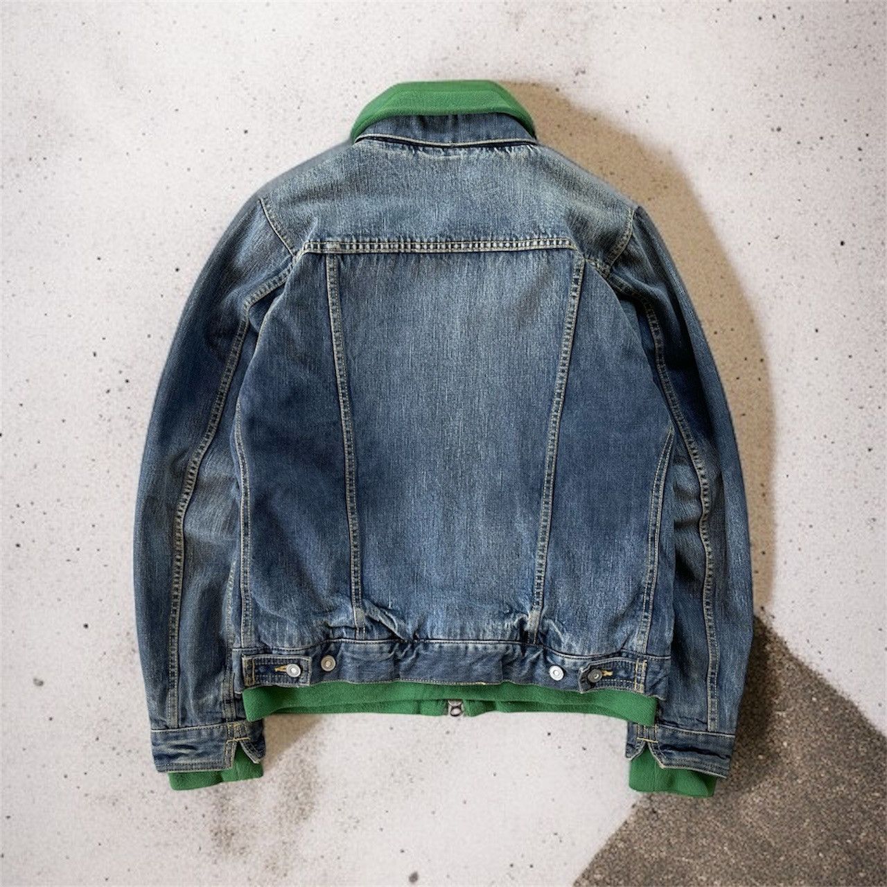 Johnbull 🔥VINTAGE JOHN BULL MEN'S LAYERED DESIGN DENIM TRUCKER JACKET Size US M / EU 48-50 / 2 - 2 Thumbnail