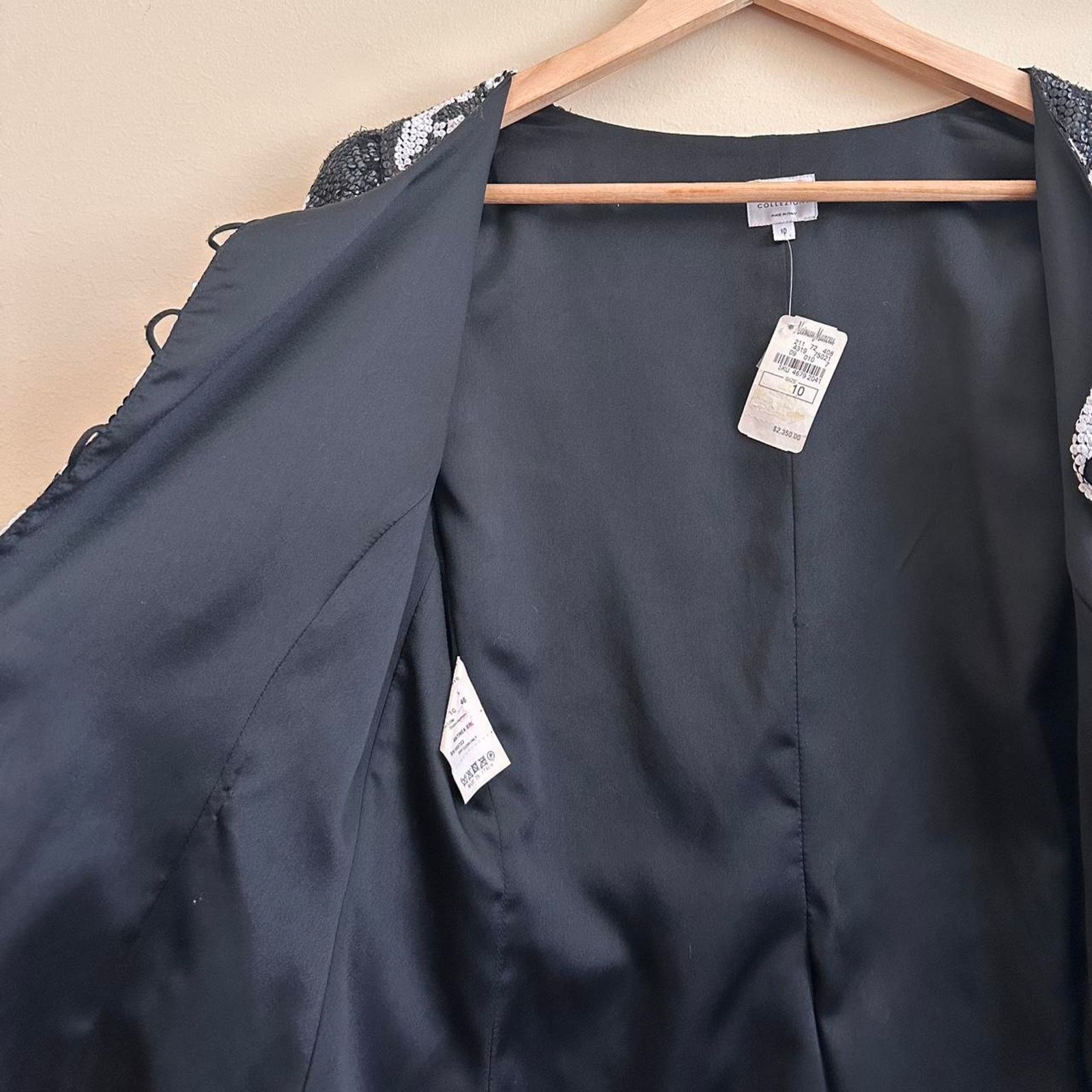 Armani × Vintage Vintage Armani Collezioni Sequin Jacket Size 10 Size L / US 10 / IT 46 - 6 Thumbnail