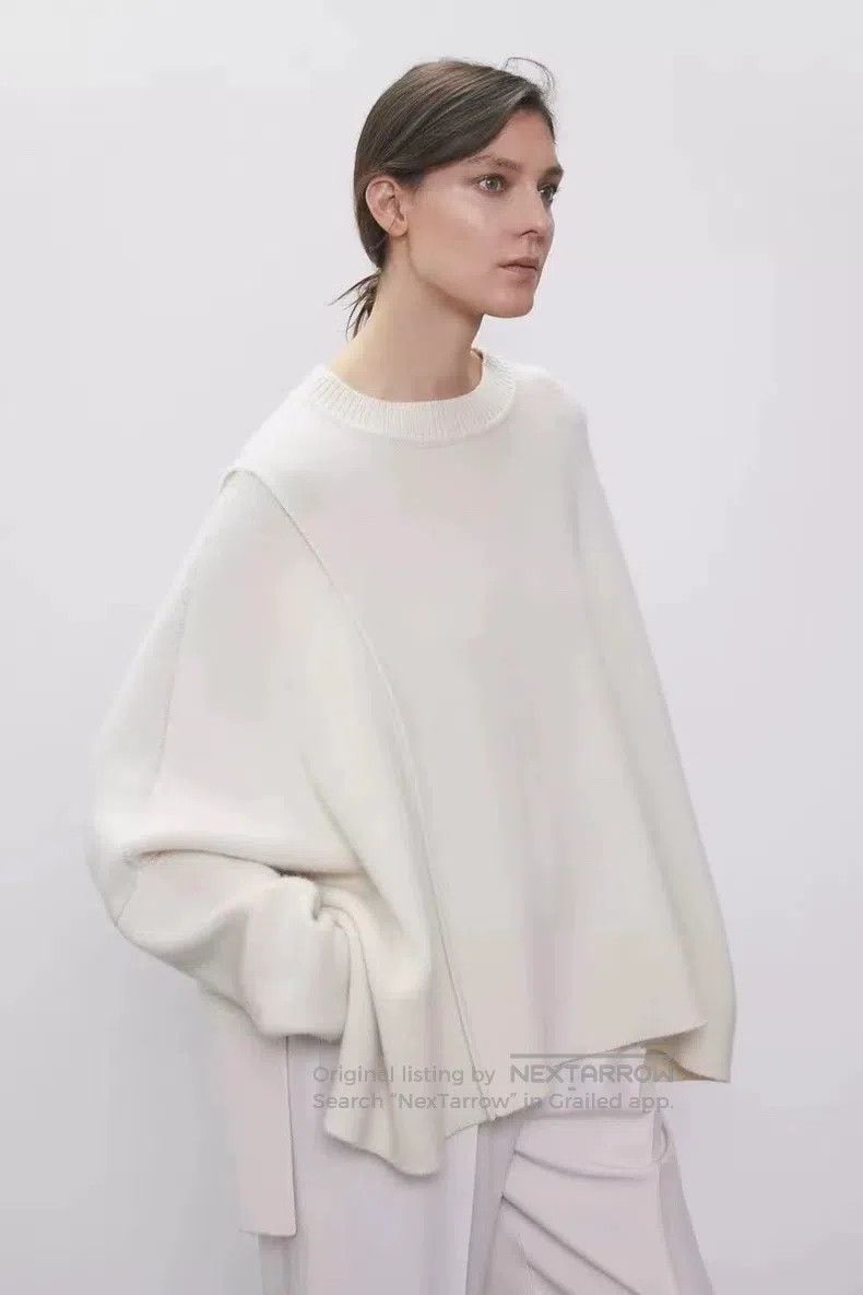 The Row The Row Irregular off-white cashmere sweater Size XS / US 0-2 / IT 36-38 - 1 Thumbnail