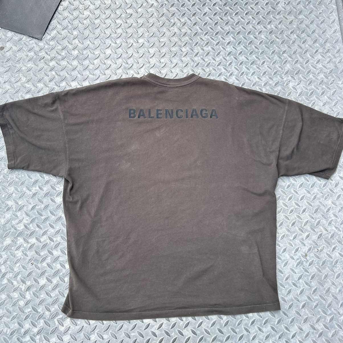 Balenciaga Balenciaga Universal Flow embroidered tee fit 3XL Size US L / EU 52-54 / 3 - 7 Thumbnail