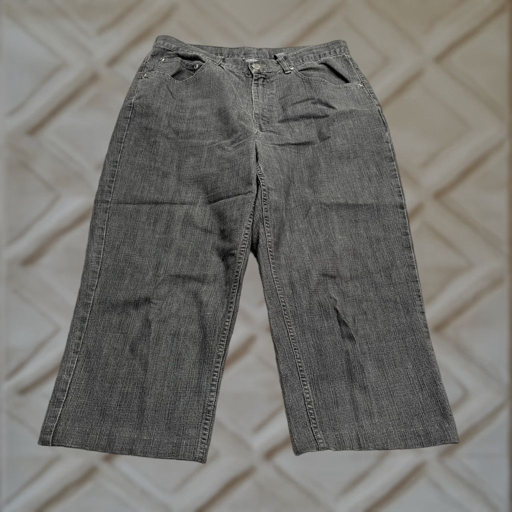 Vintage Chico's Womens Jeans Capri Denim Black High Rise 30x19 Casual Straight Size 30" / US 8 / IT 44 - 1 Thumbnail