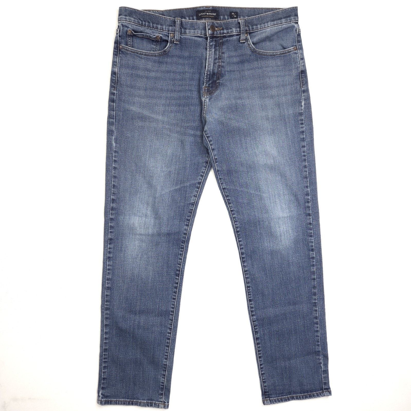 Lucky Brand Lucky Brand 221 Straight Jeans Mens 38x33 Blue Stretch Size US 38 / EU 54 - 1 Thumbnail