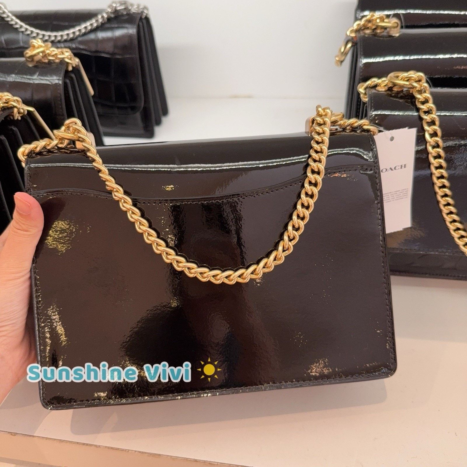 Coach NWT Coach Women's Klare Crossbody Bag Patent Leather CV397 Size ONE SIZE - 5 Thumbnail