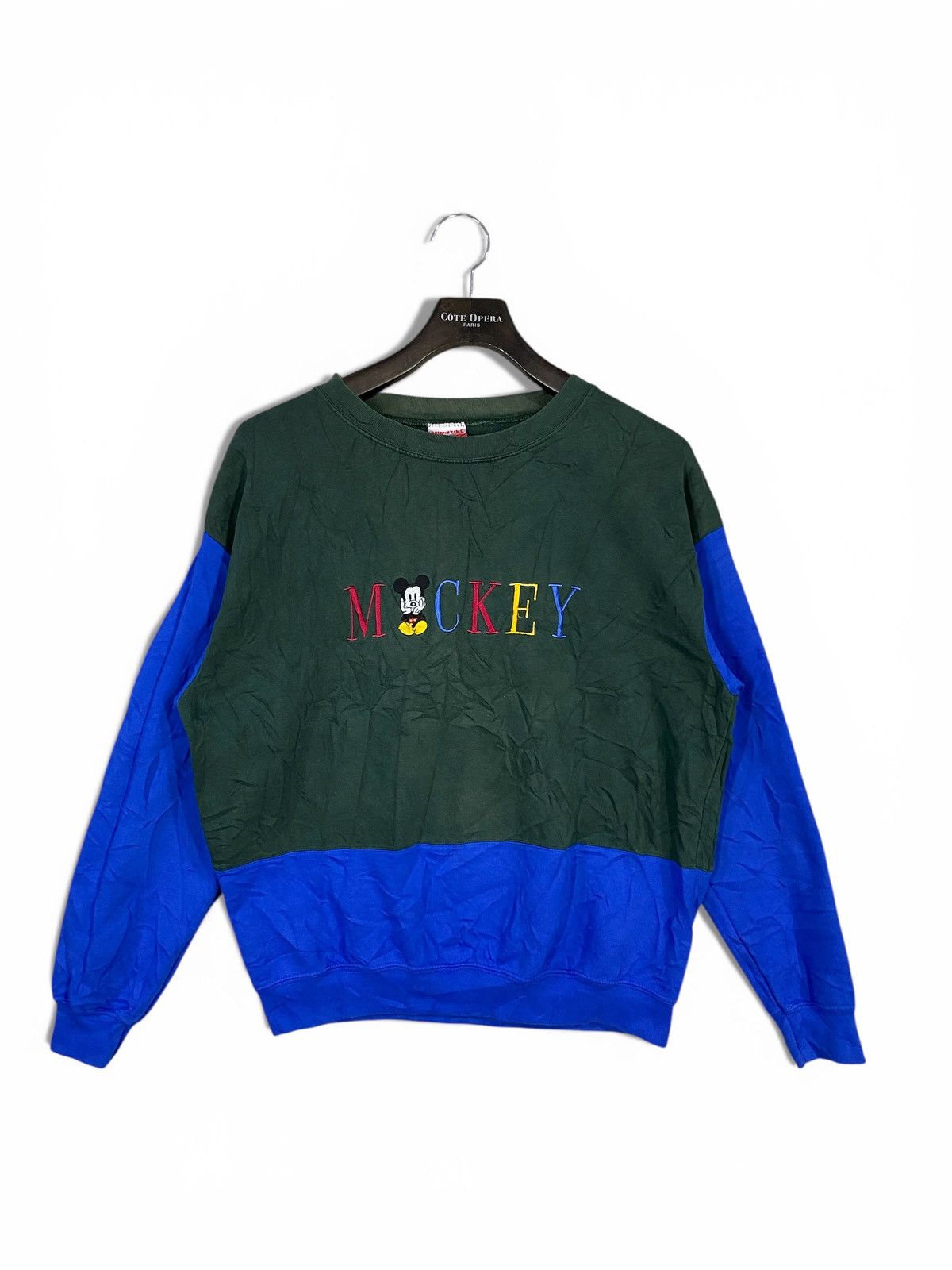 Mickey Inc Vintage 90s mickey inc sweatshirt spellout emboidery Size US L / EU 52-54 / 3 - 1 Thumbnail