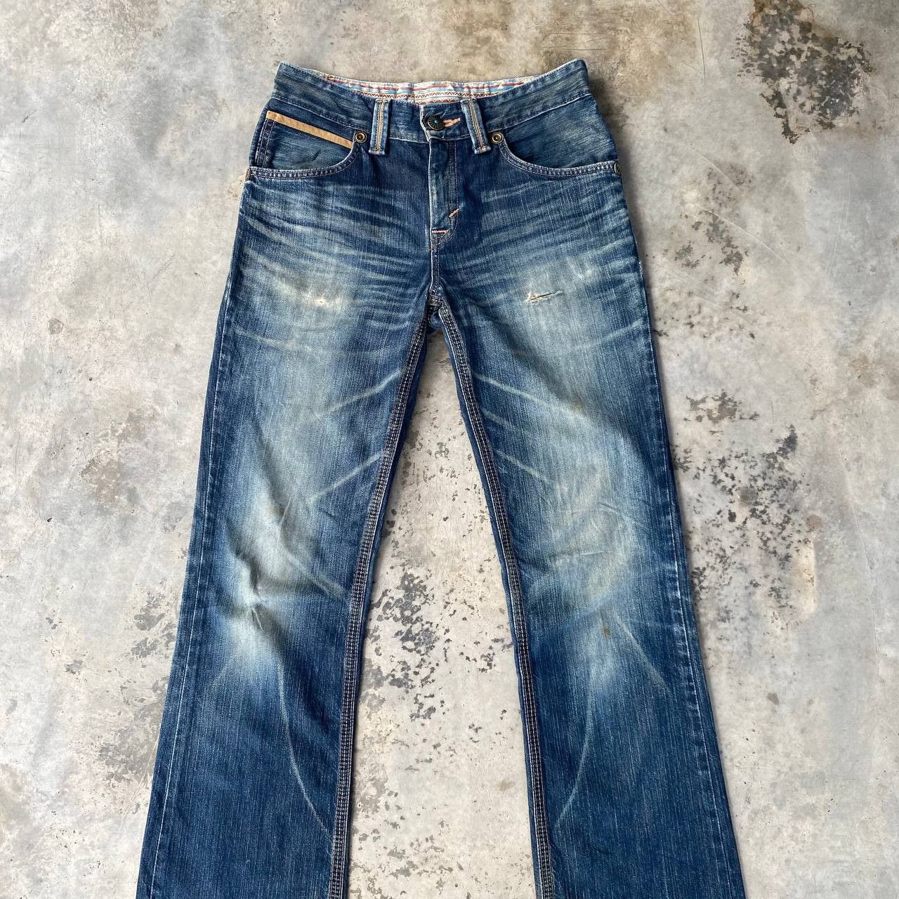 Edwin × Vintage FLARED✅VINTAGE EDWIN EXCLUSIVE BOOT CUT DISTRESSED DAMAGED Size US 29 - 4 Thumbnail