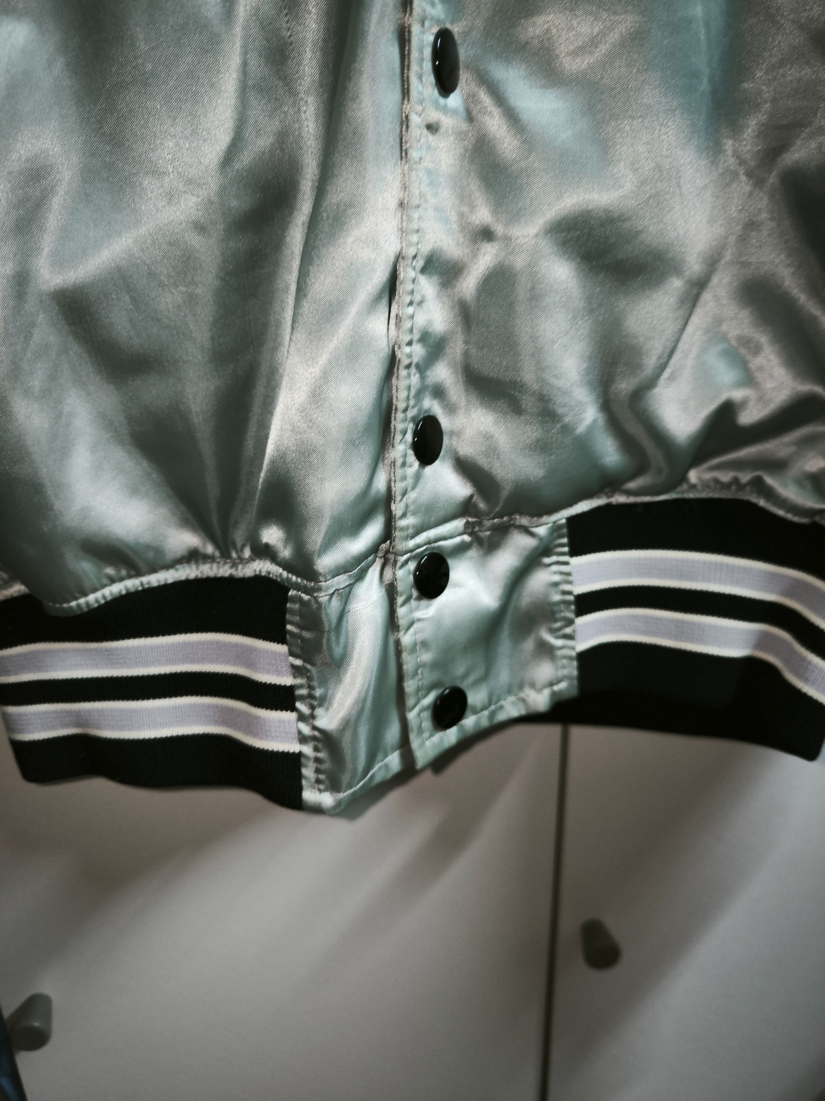 Howe × Vintage 80s Denville Tornados Satin Bomber Jacket Size US M / EU 48-50 / 2 - 17 Thumbnail