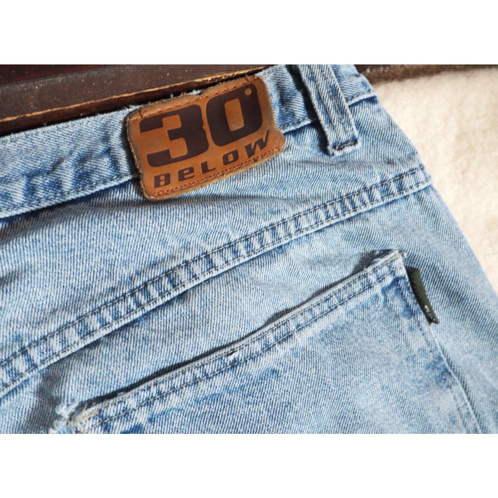 Denime VTG 90s 2000s Y2k 30 Below Denim Jeans Pants Mens Blue 40x31 Regular Inseam 31 Faded Baggy Distressed Hip Hop Vintage/Original Size US 40 / EU 56 - 6 Thumbnail