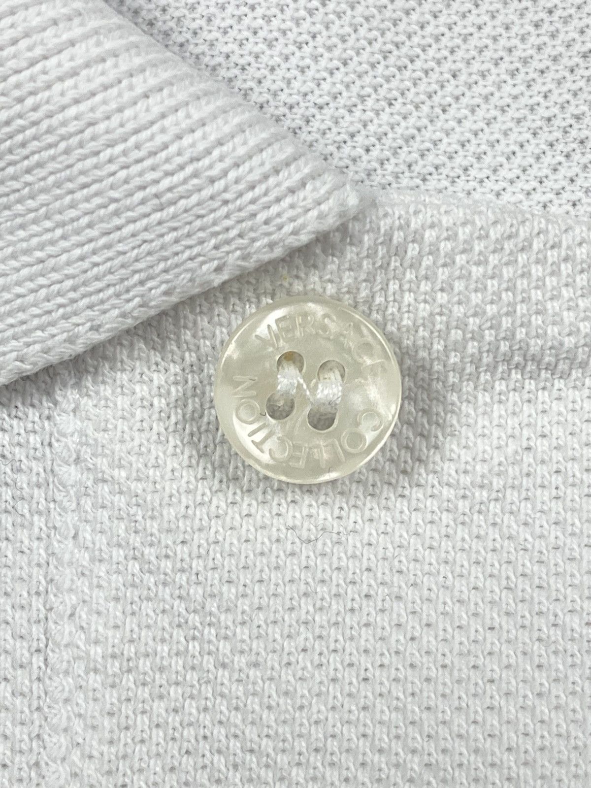 Versace Versace Collection Polo Shirt White Medusa Logo Embroidered Size US L / EU 52-54 / 3 - 7 Thumbnail